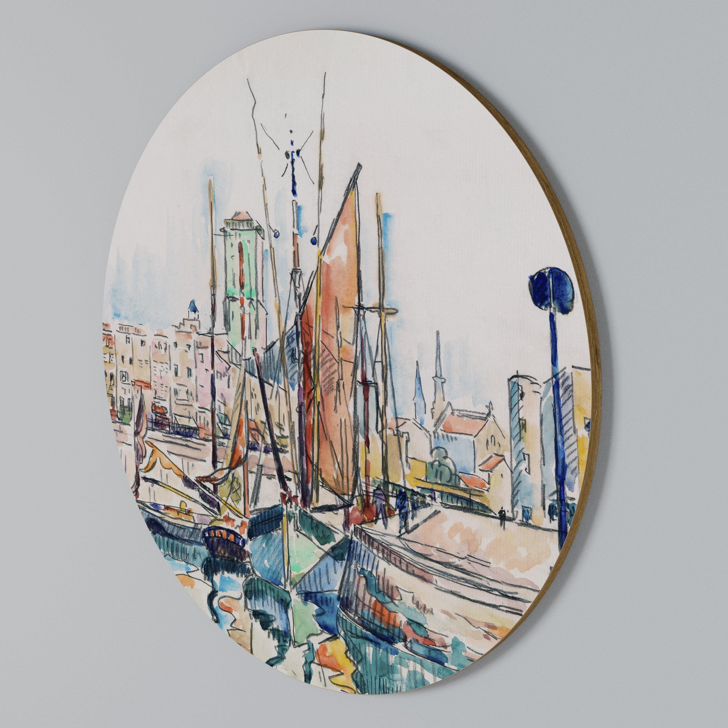 LA ROCHELLE Round Wall Art