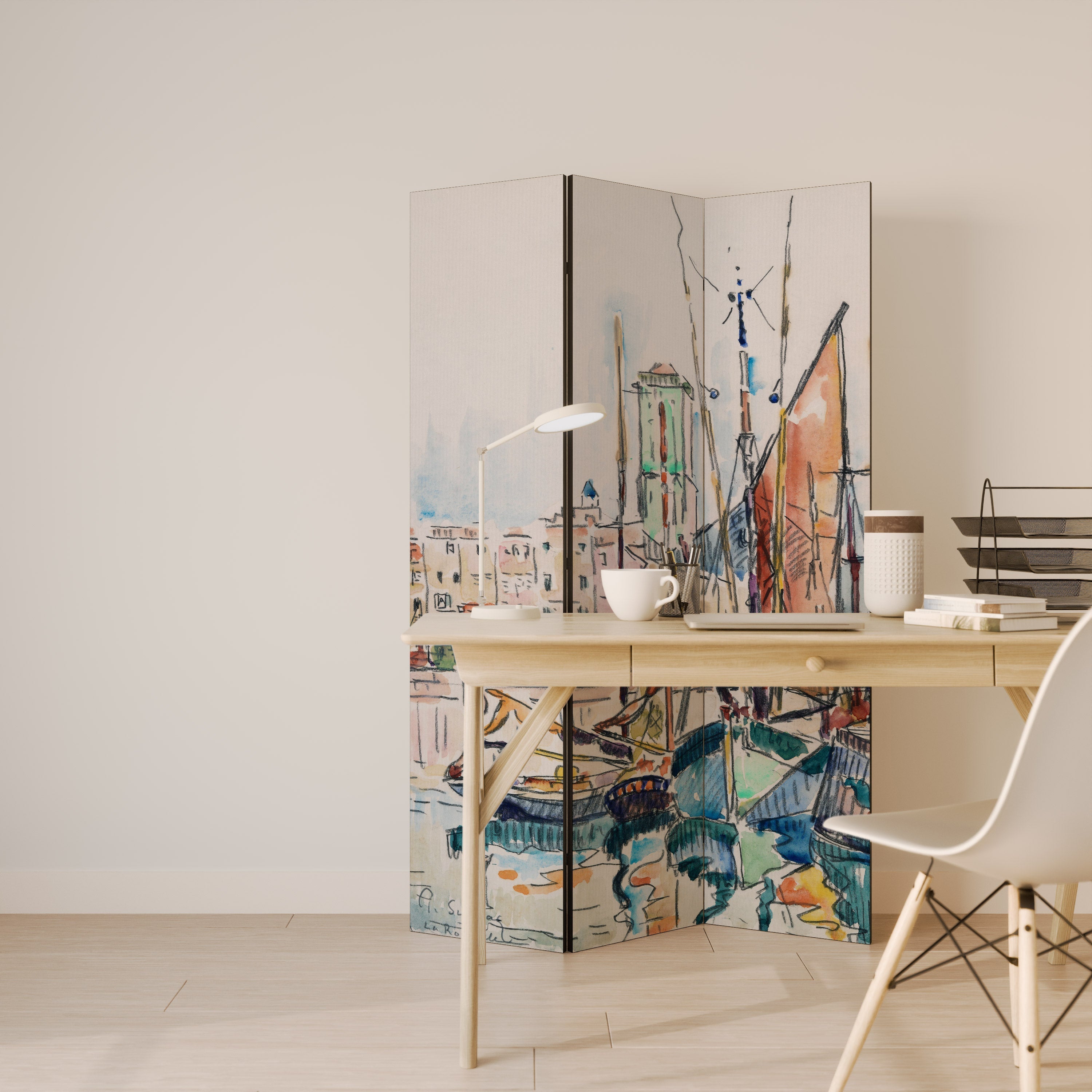 Paravent décoratif à 3 panneaux LA ROCHELLE