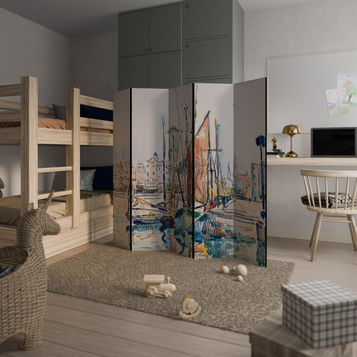 LA ROCHELLE 5-Panel Room Divider