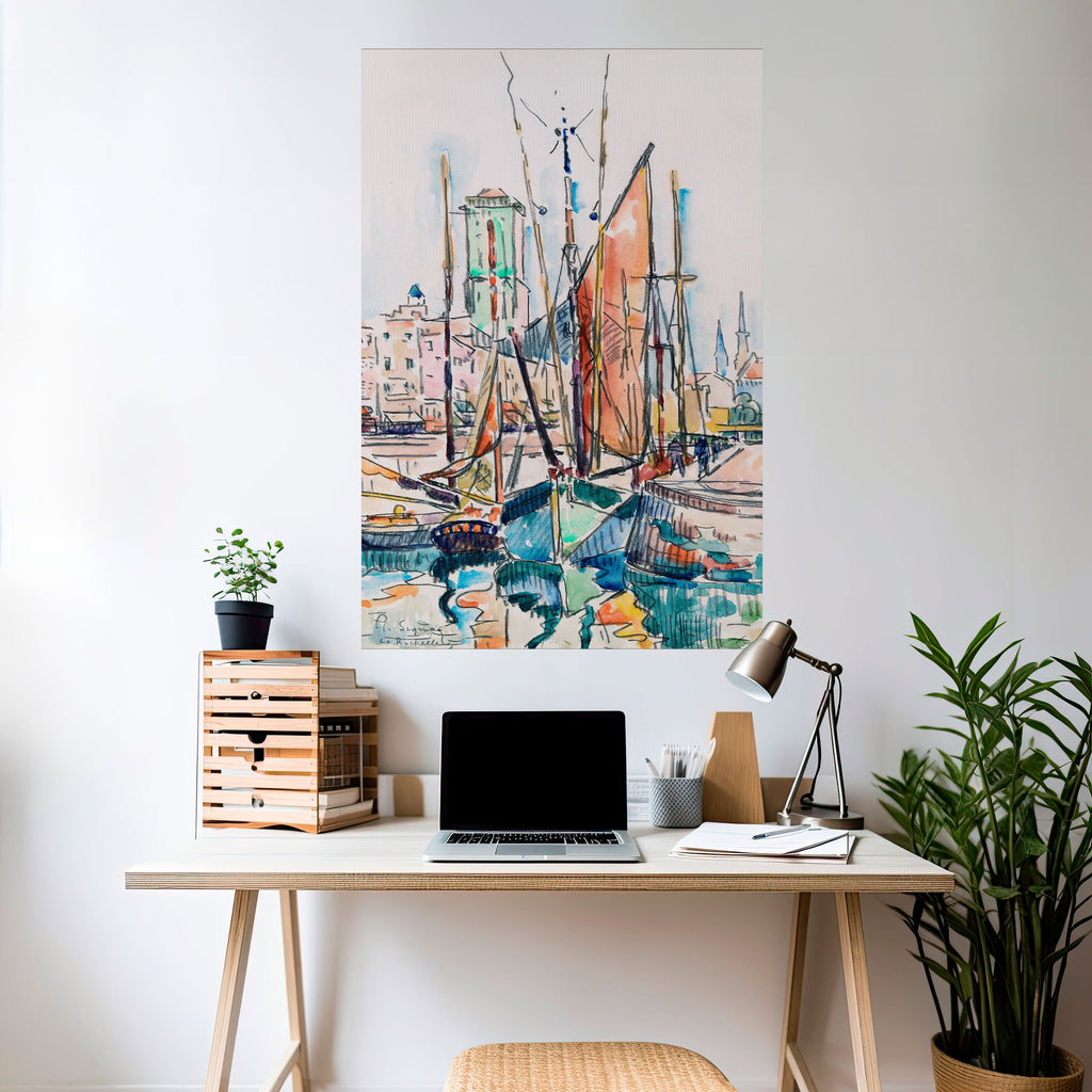 Affiche verticale autocollante LA ROCHELLE