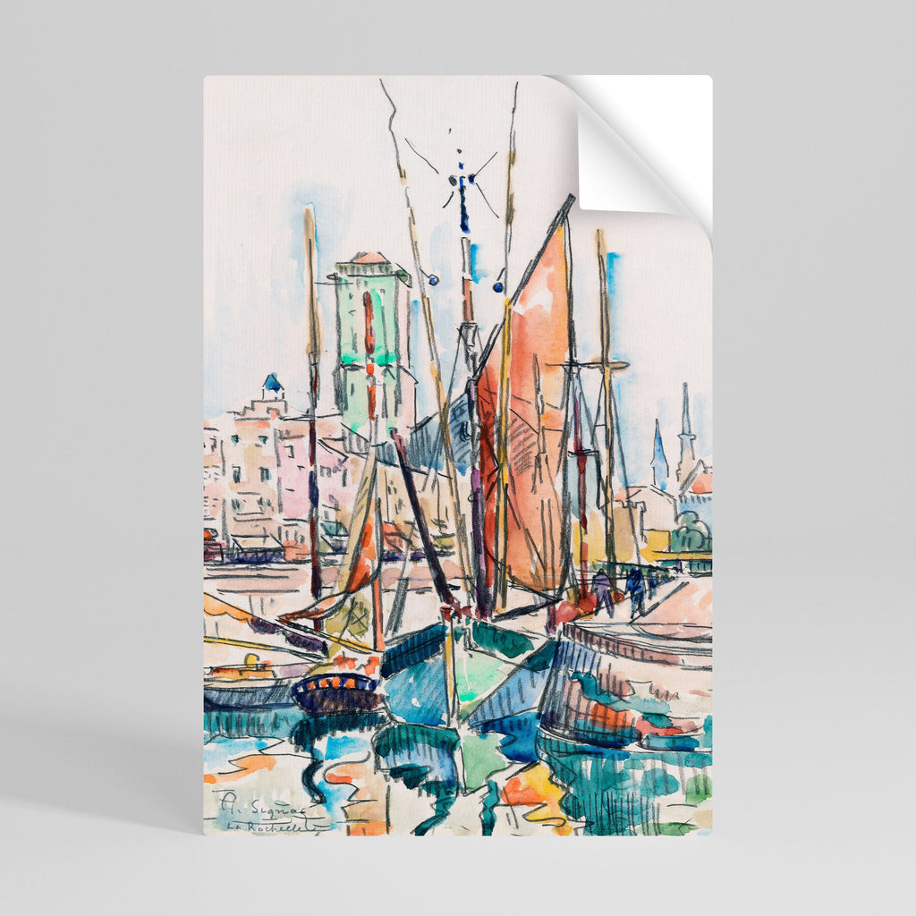 Affiche verticale autocollante LA ROCHELLE