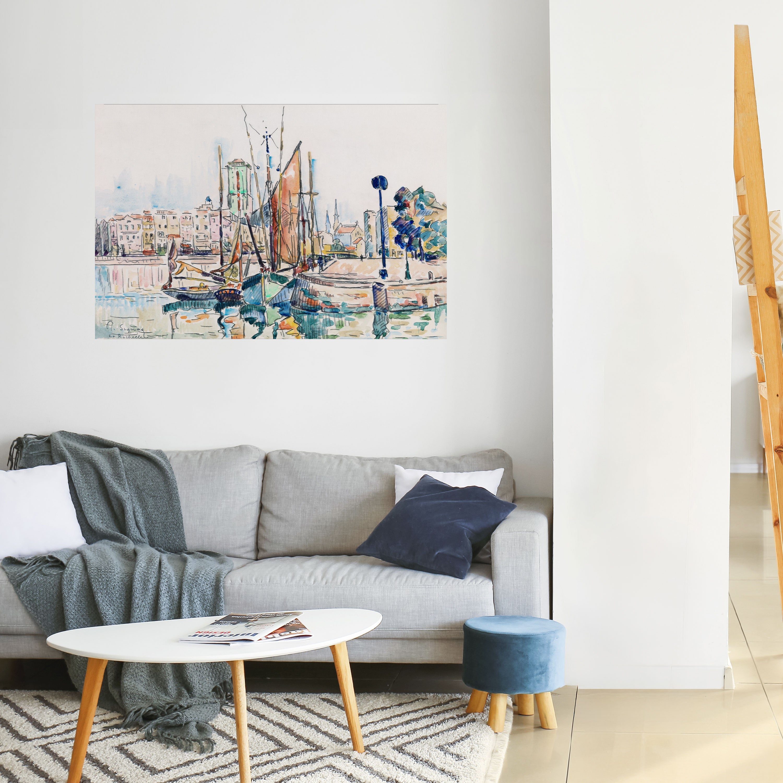 Affiche horizontale autocollante LA ROCHELLE