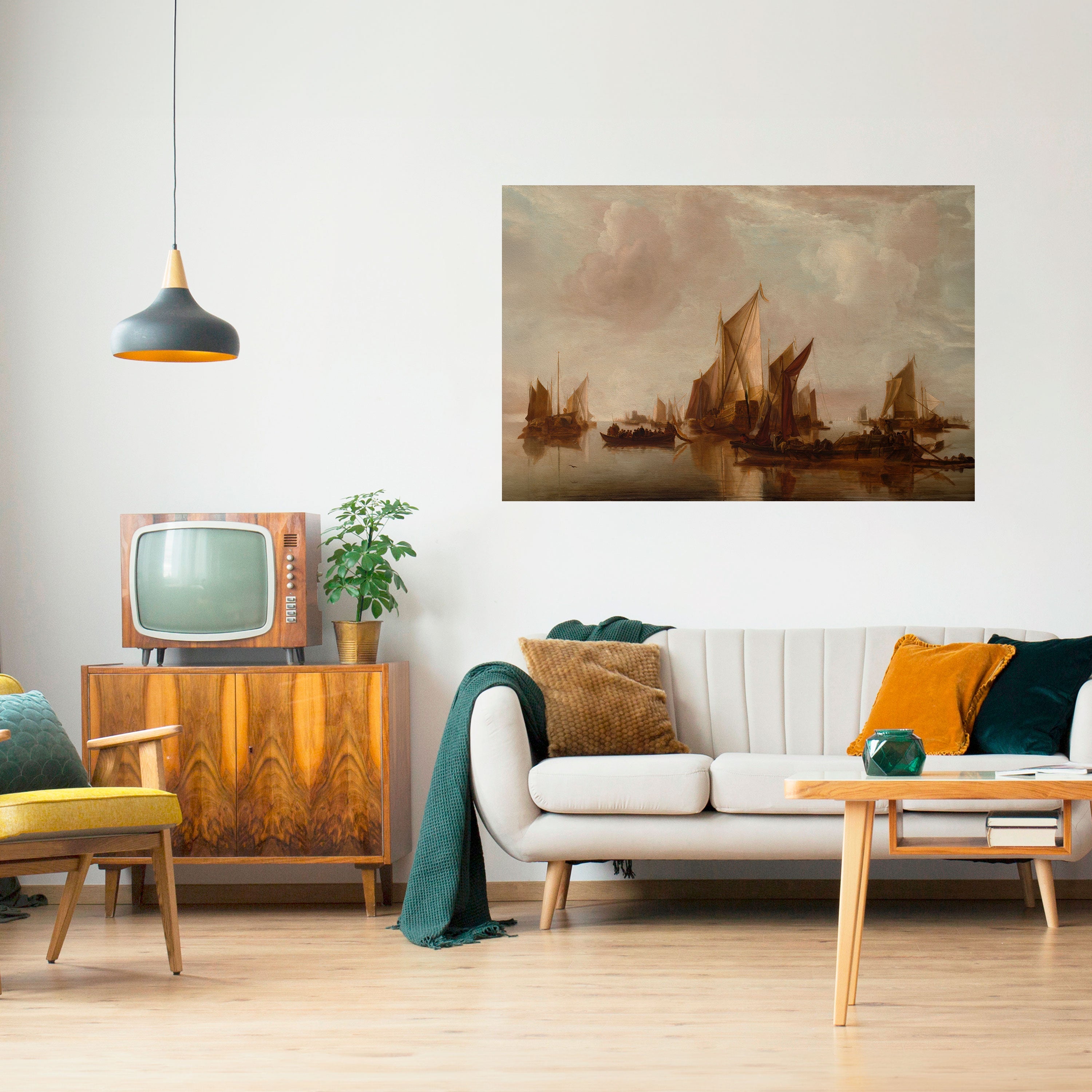 Affiche horizontale autocollante « VOILES EN SÉRÉNITÉ »