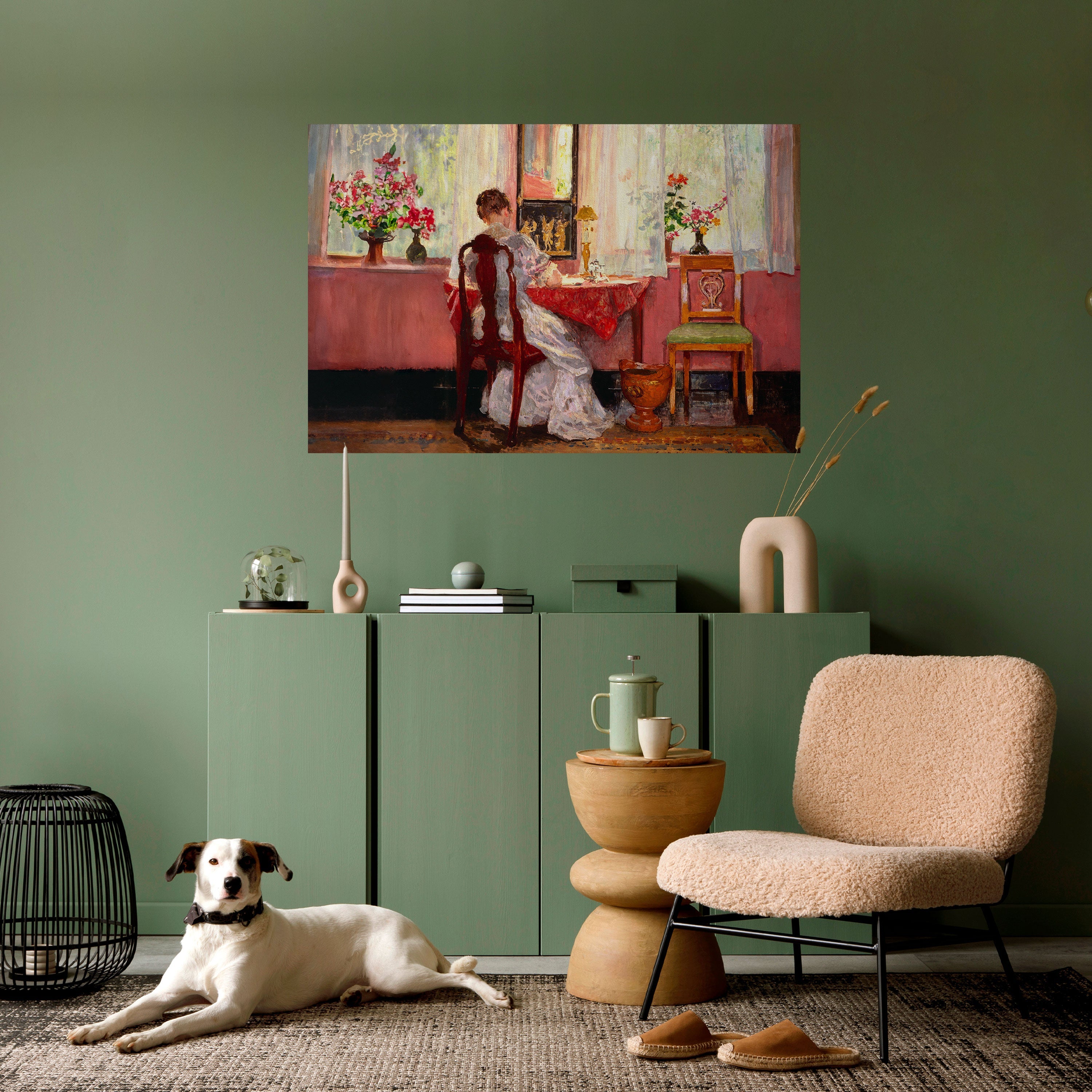 Affiche horizontale autocollante « CHUCHOTEMENTS D'UNE JOURNÉE DOUCE »