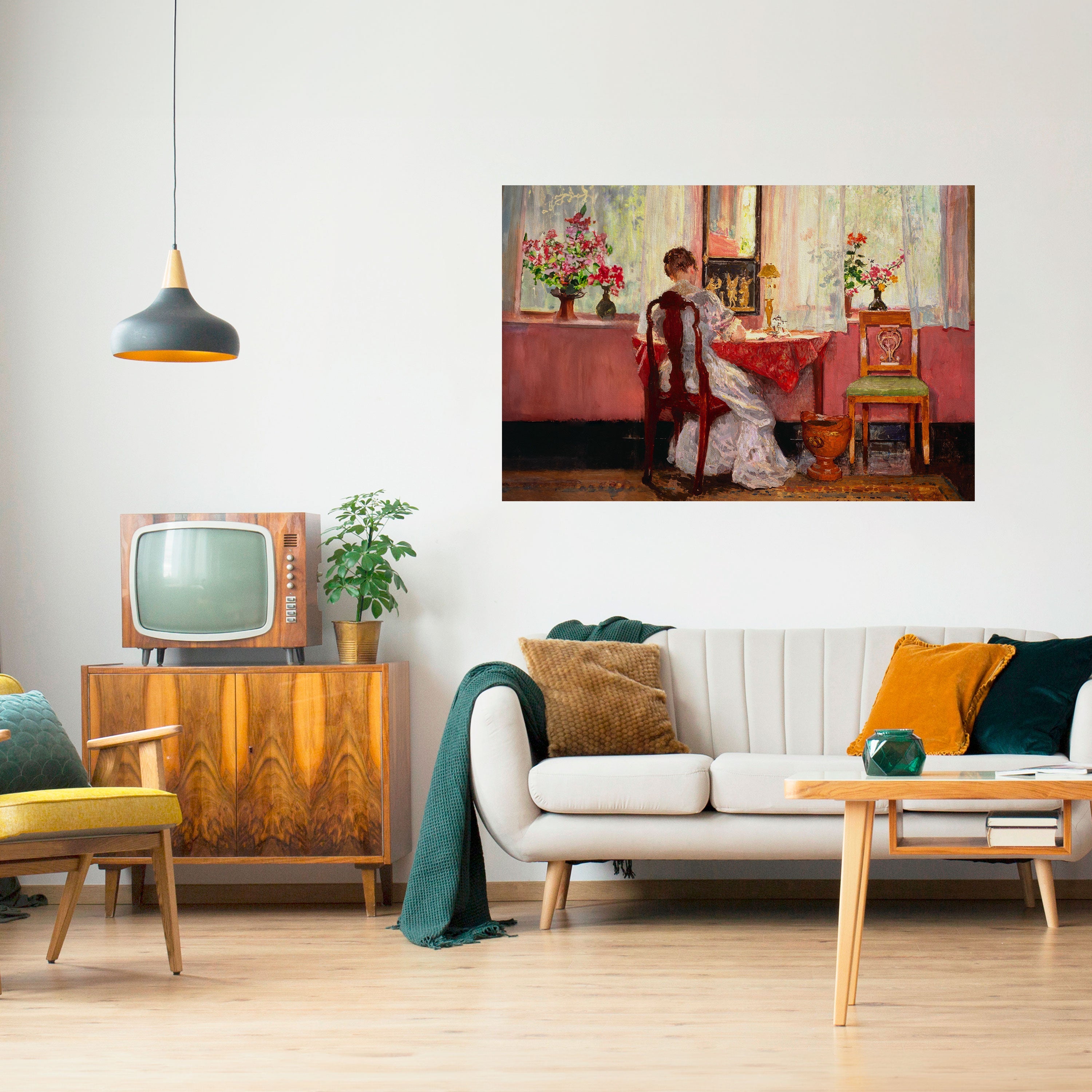 Affiche horizontale autocollante « CHUCHOTEMENTS D'UNE JOURNÉE DOUCE »