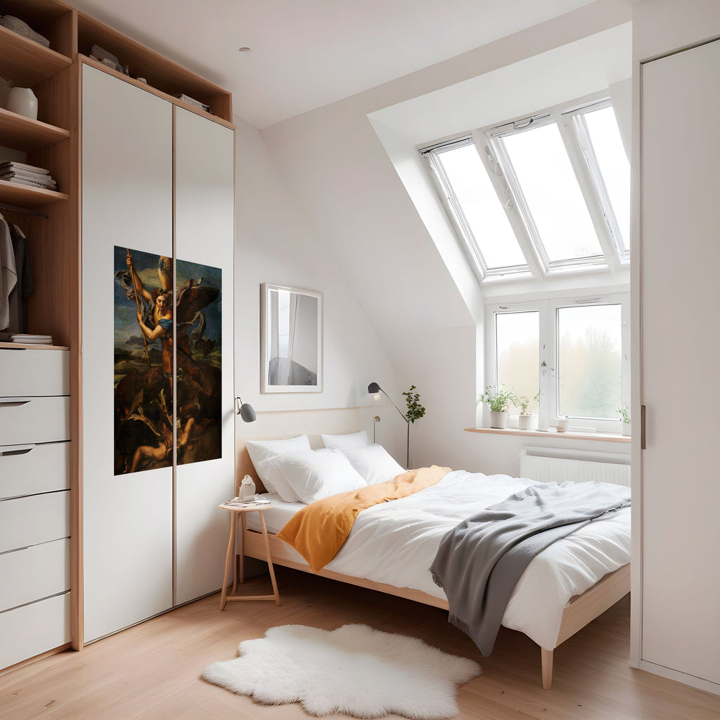 Affiche verticale autocollante « FURY AND FAITH »