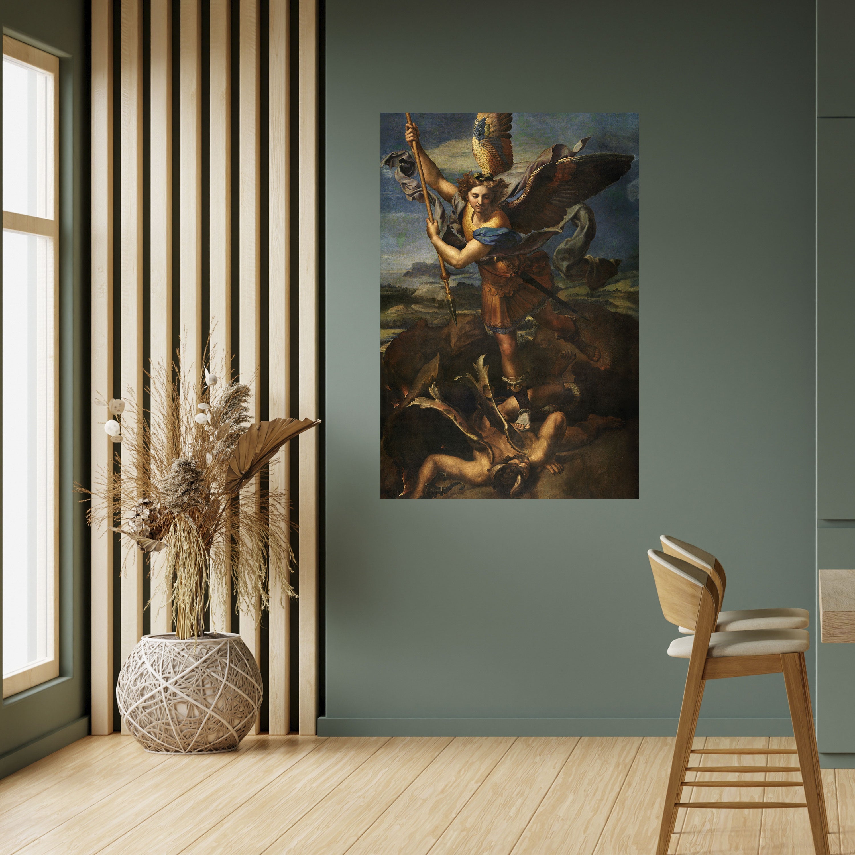 Affiche verticale autocollante « FURY AND FAITH »