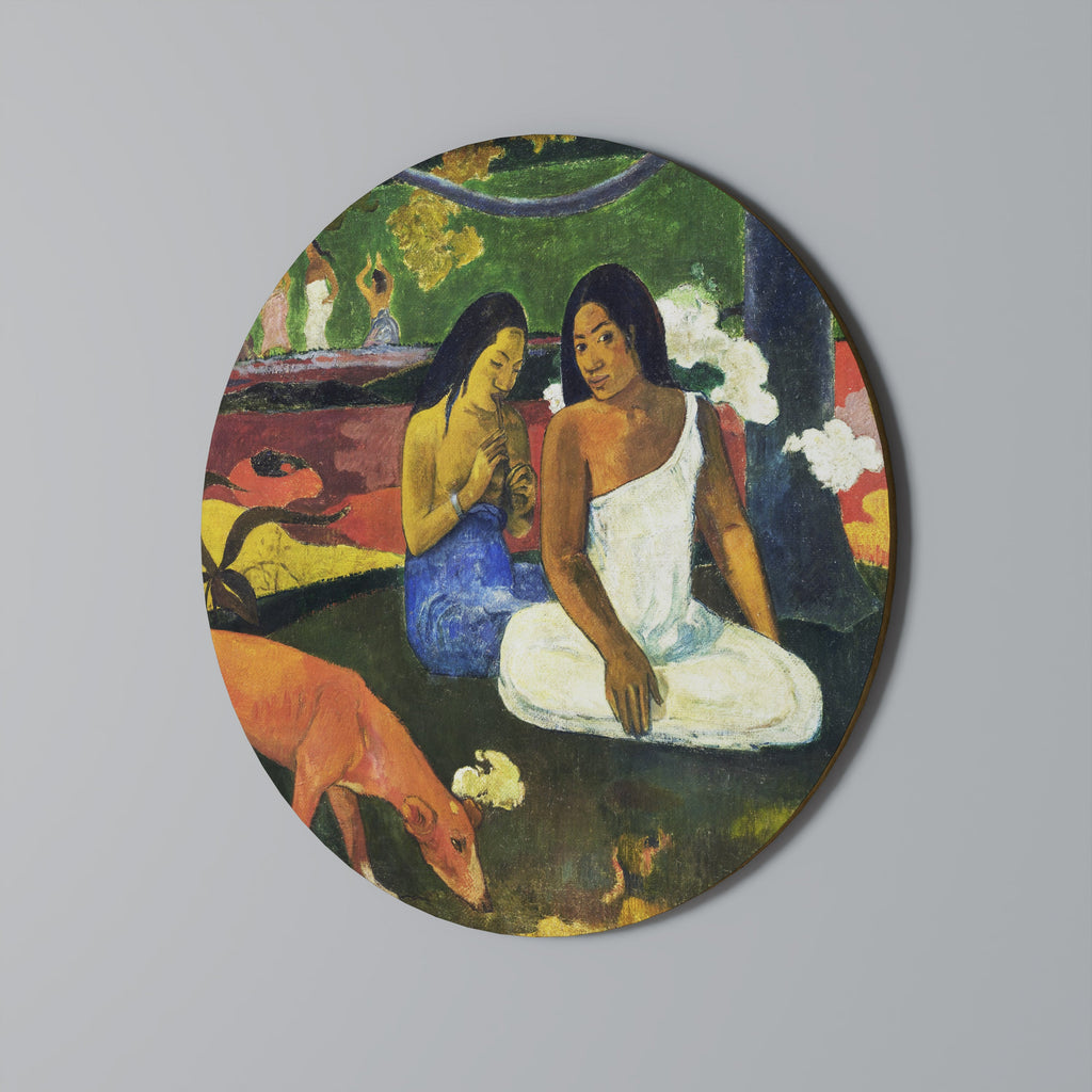 AREAREA DE GAUGUIN Art mural rond