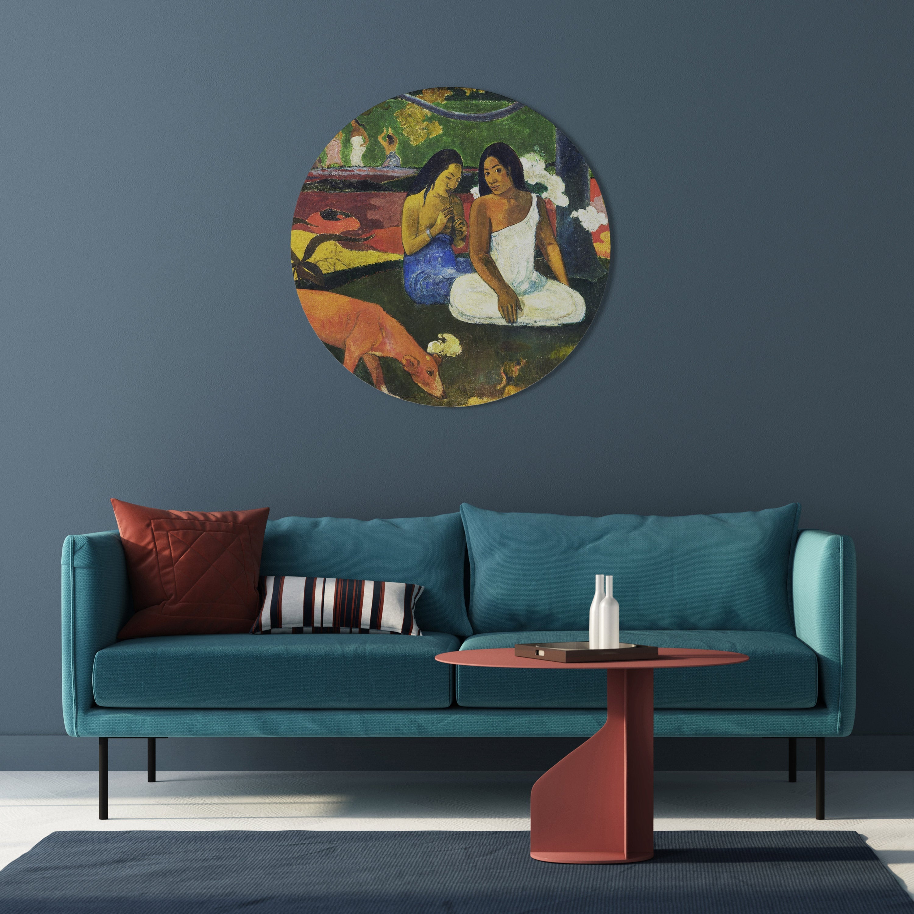 AREAREA DE GAUGUIN Art mural rond