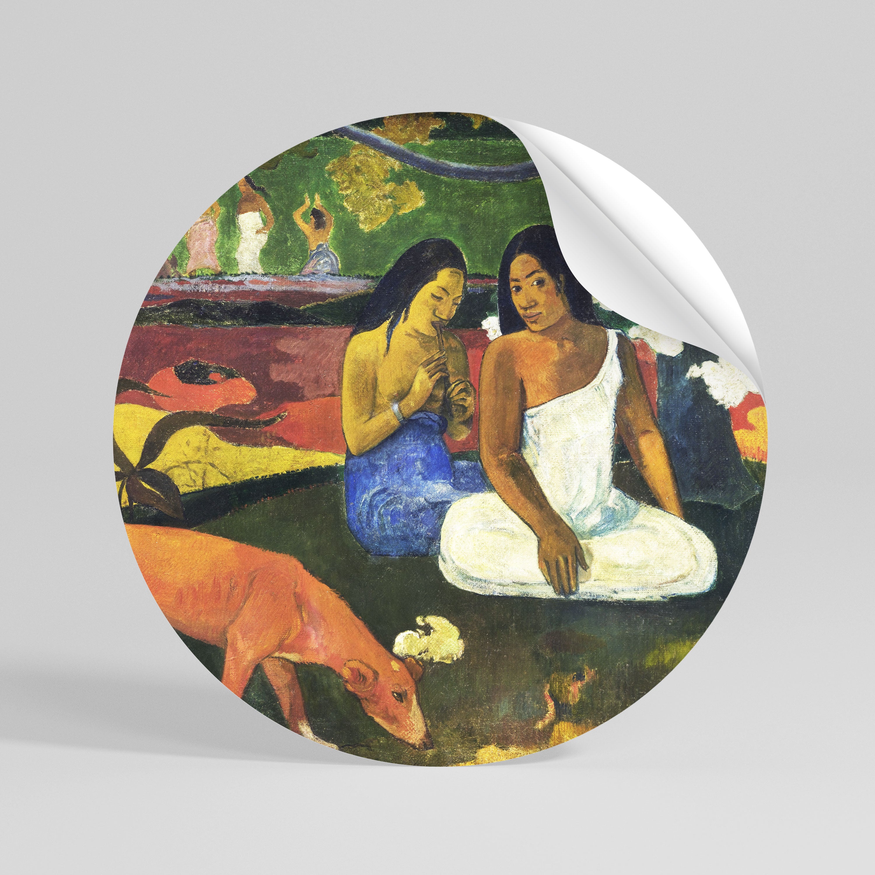 AREAREA BY GAUGUIN Peel and Stick Round Sticker