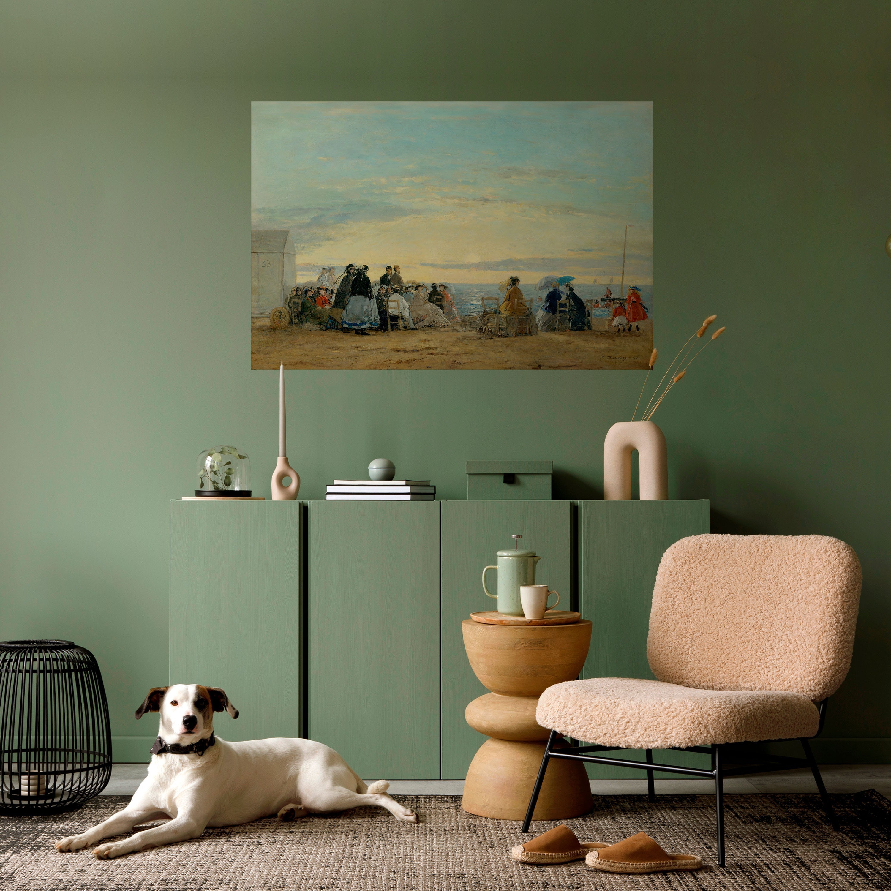 Affiche horizontale autocollante « MOMENTS CÔTIERS CHARMANTS »