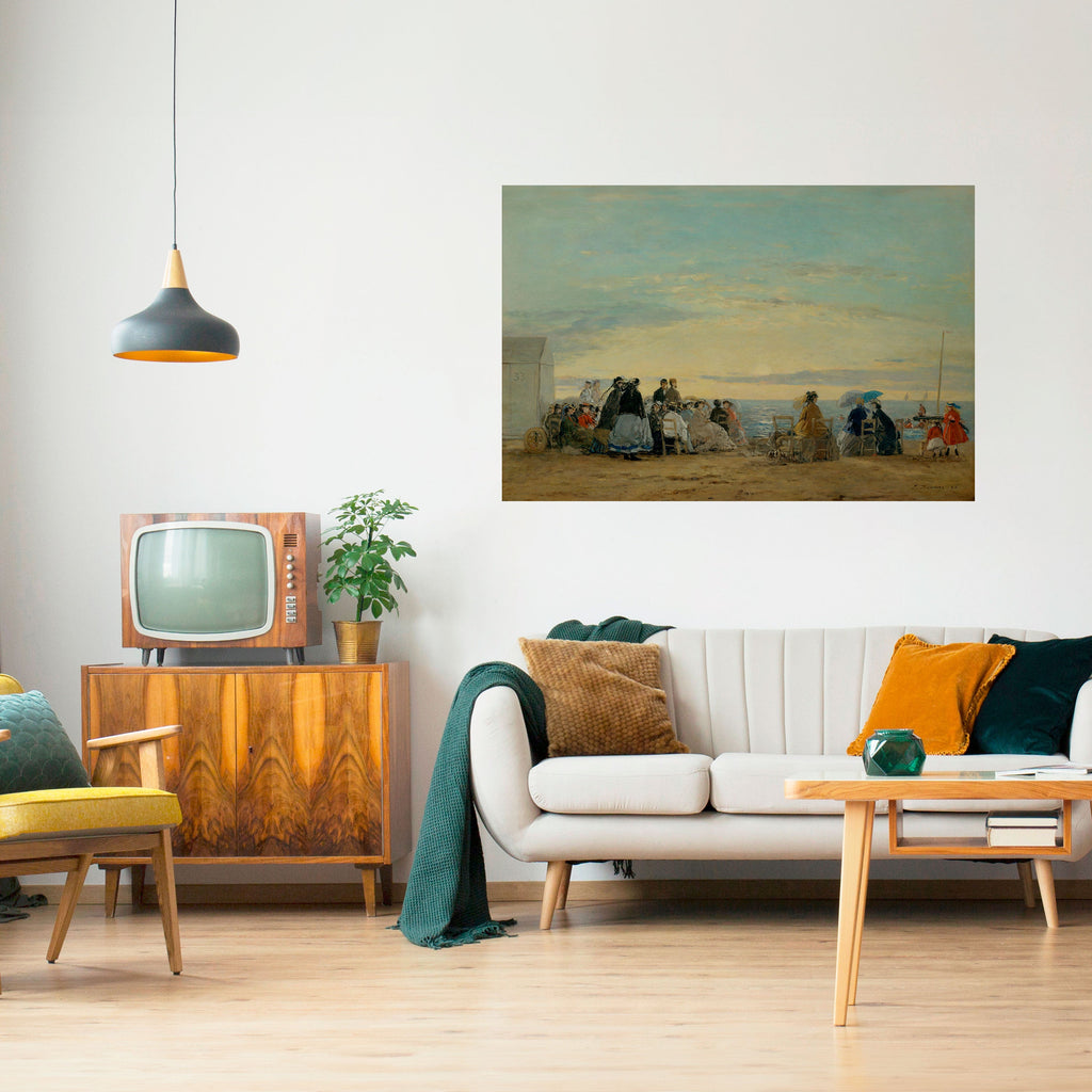 Affiche horizontale autocollante « MOMENTS CÔTIERS CHARMANTS »