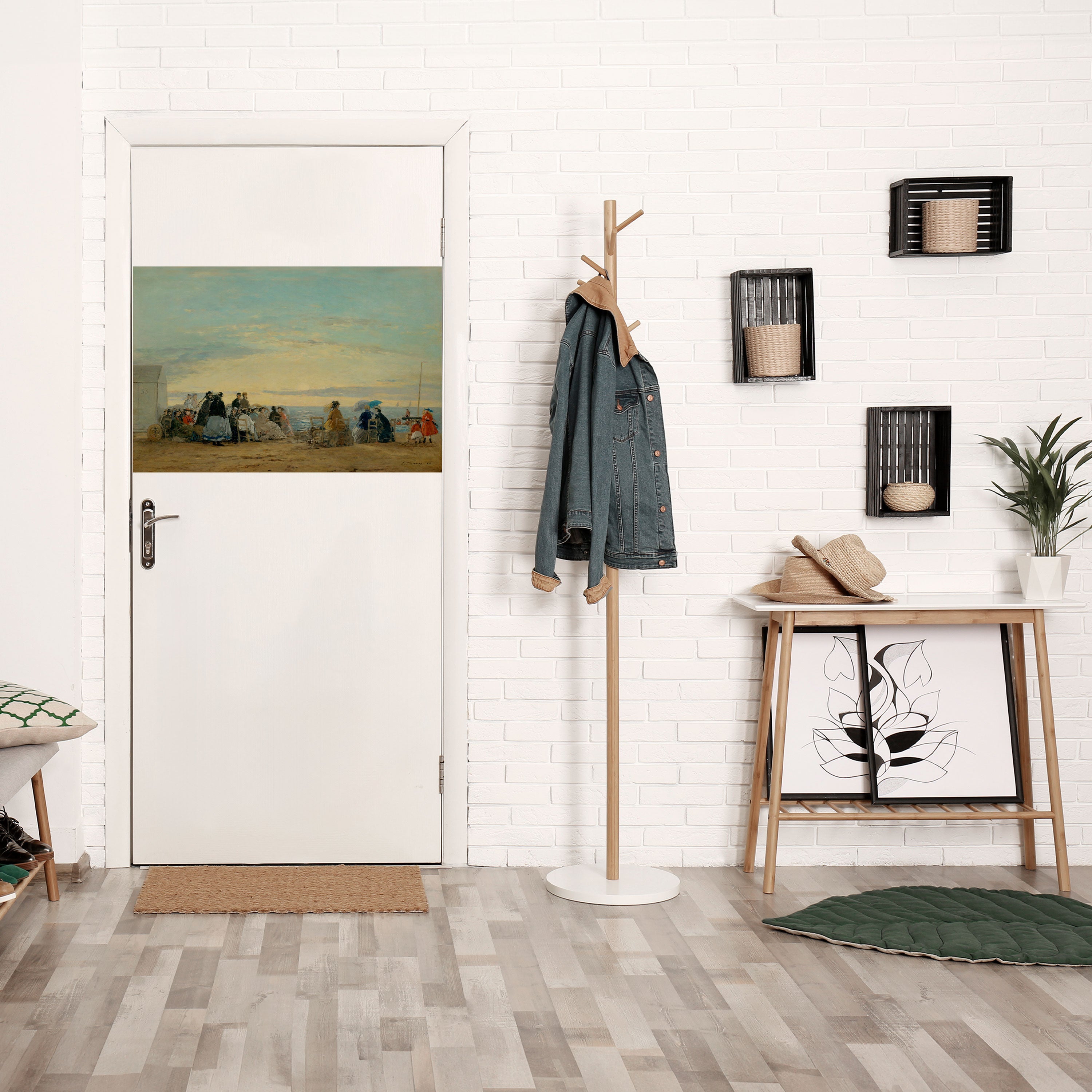 Affiche horizontale autocollante « MOMENTS CÔTIERS CHARMANTS »