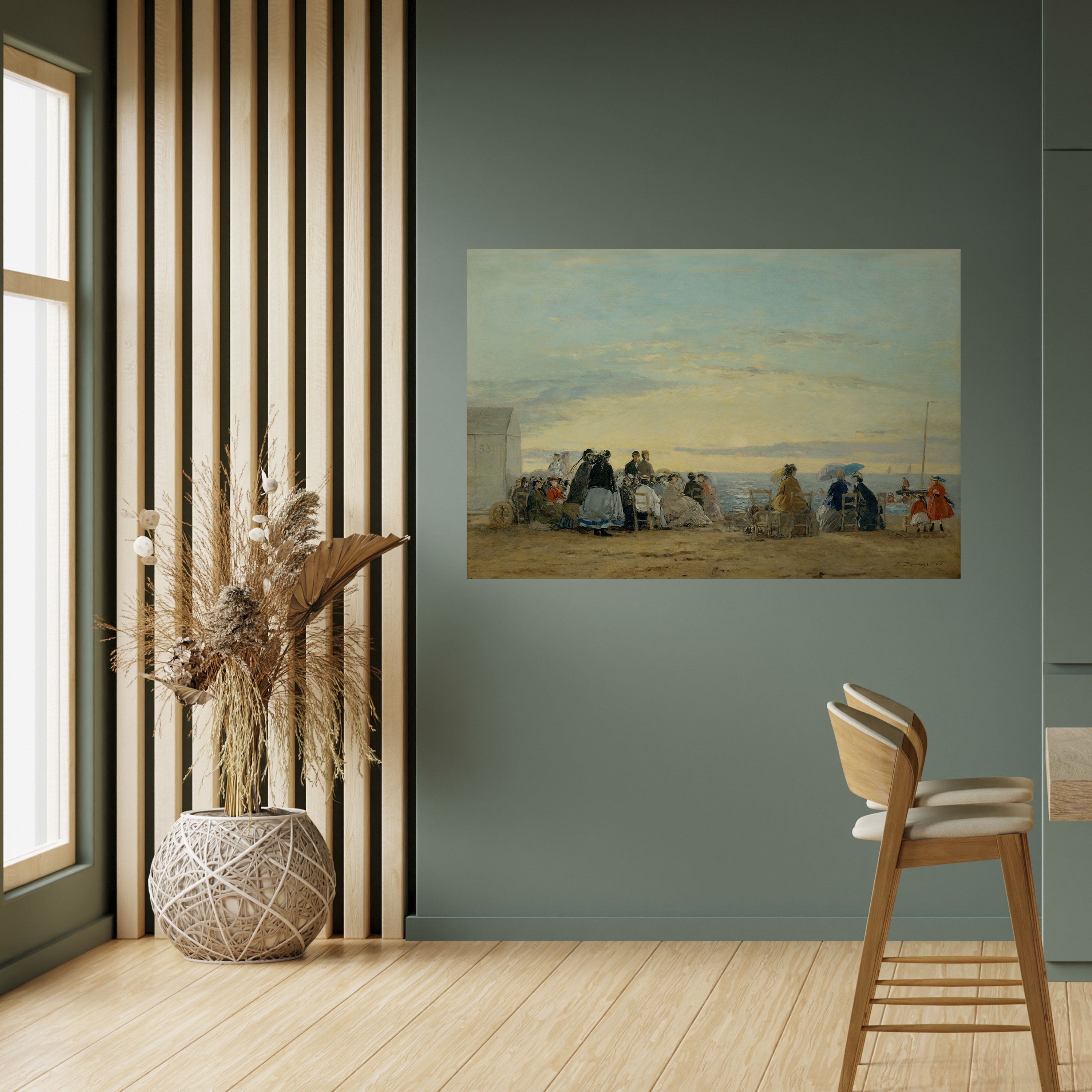 Affiche horizontale autocollante « MOMENTS CÔTIERS CHARMANTS »