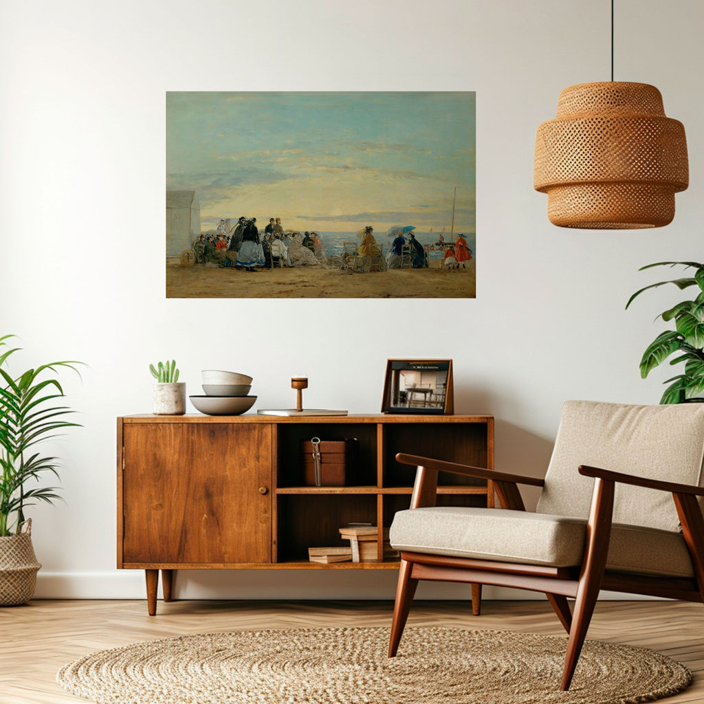 Affiche horizontale autocollante « MOMENTS CÔTIERS CHARMANTS »