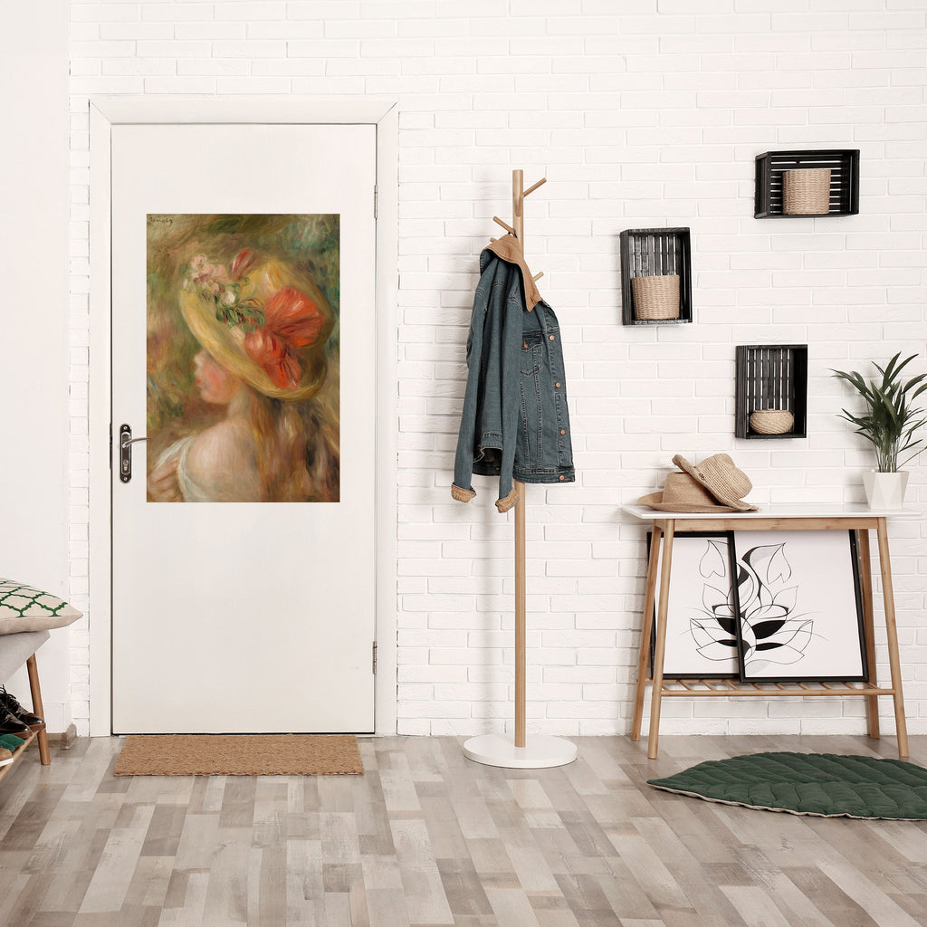 Affiche verticale autocollante « Chapeau de pétales »