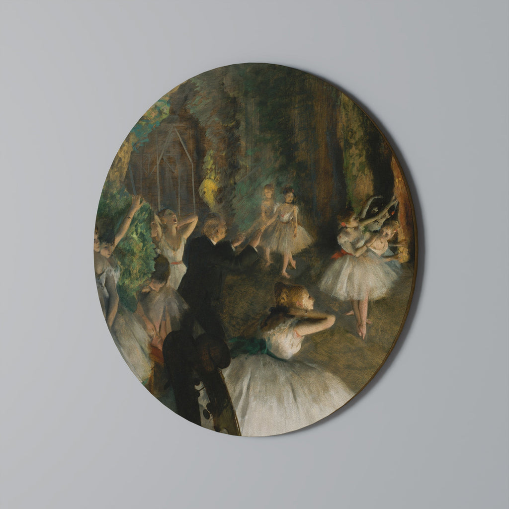 Répétition de ballet mystique Décoration murale ronde