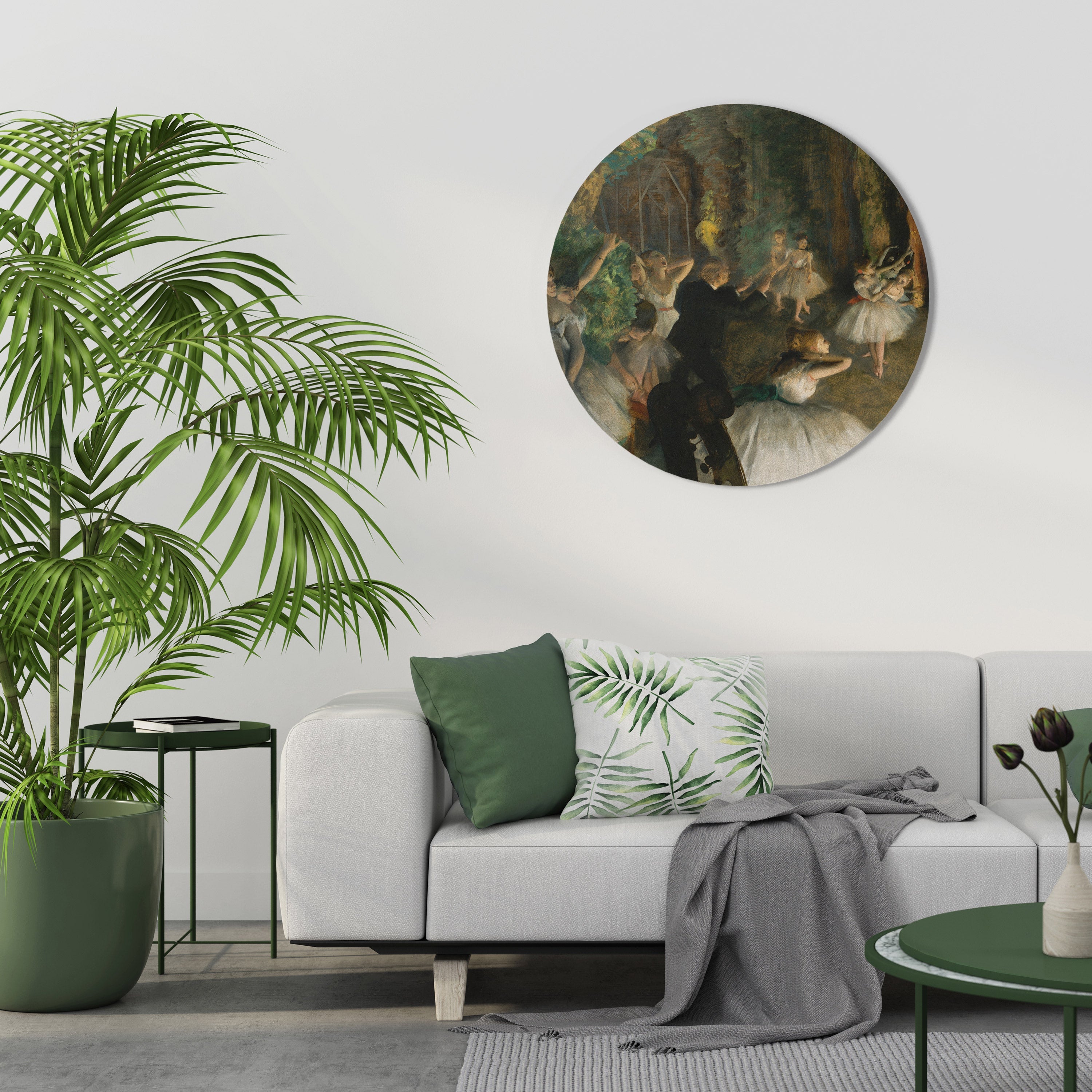 Répétition de ballet mystique Décoration murale ronde