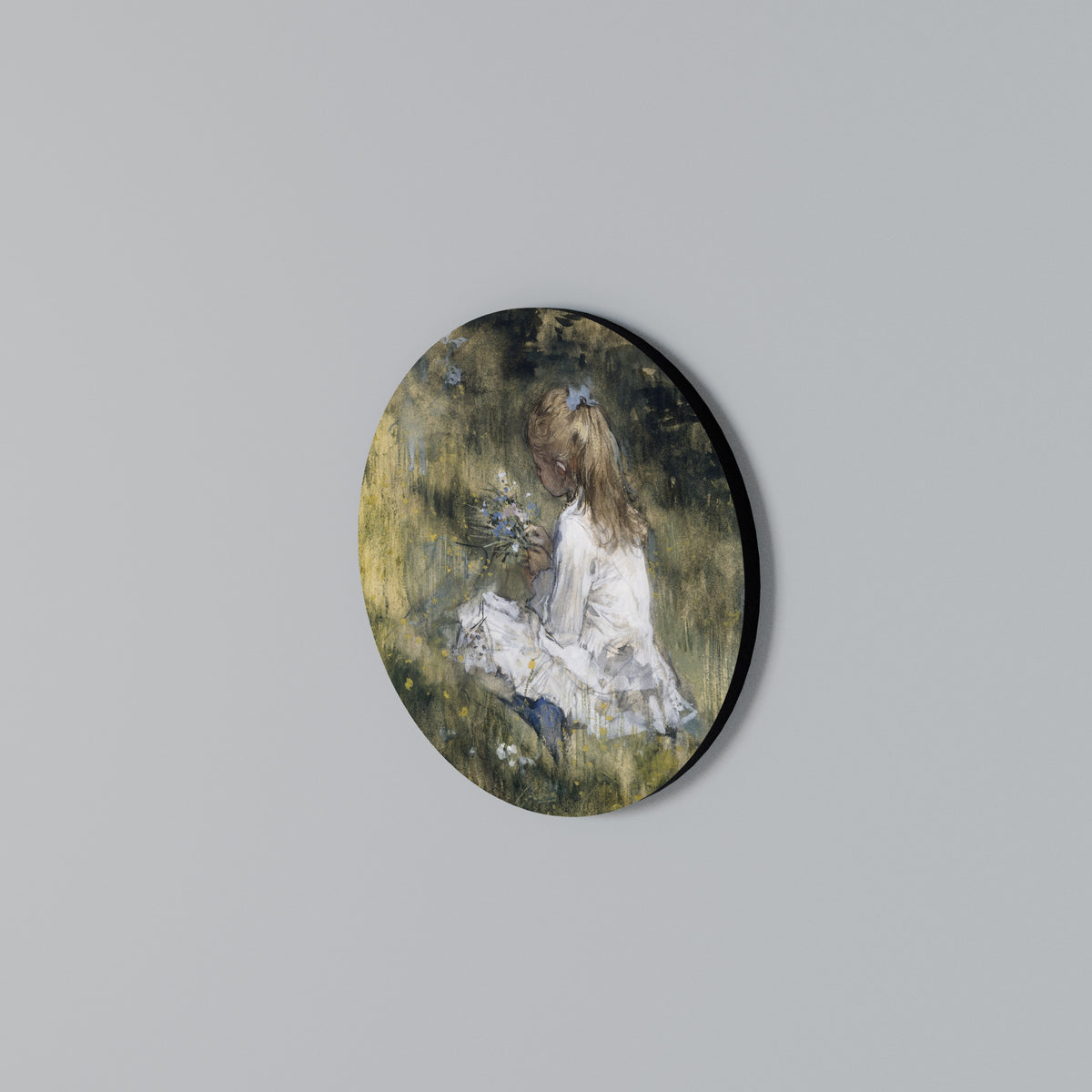 GATHERING SERENITY Round Wall Art