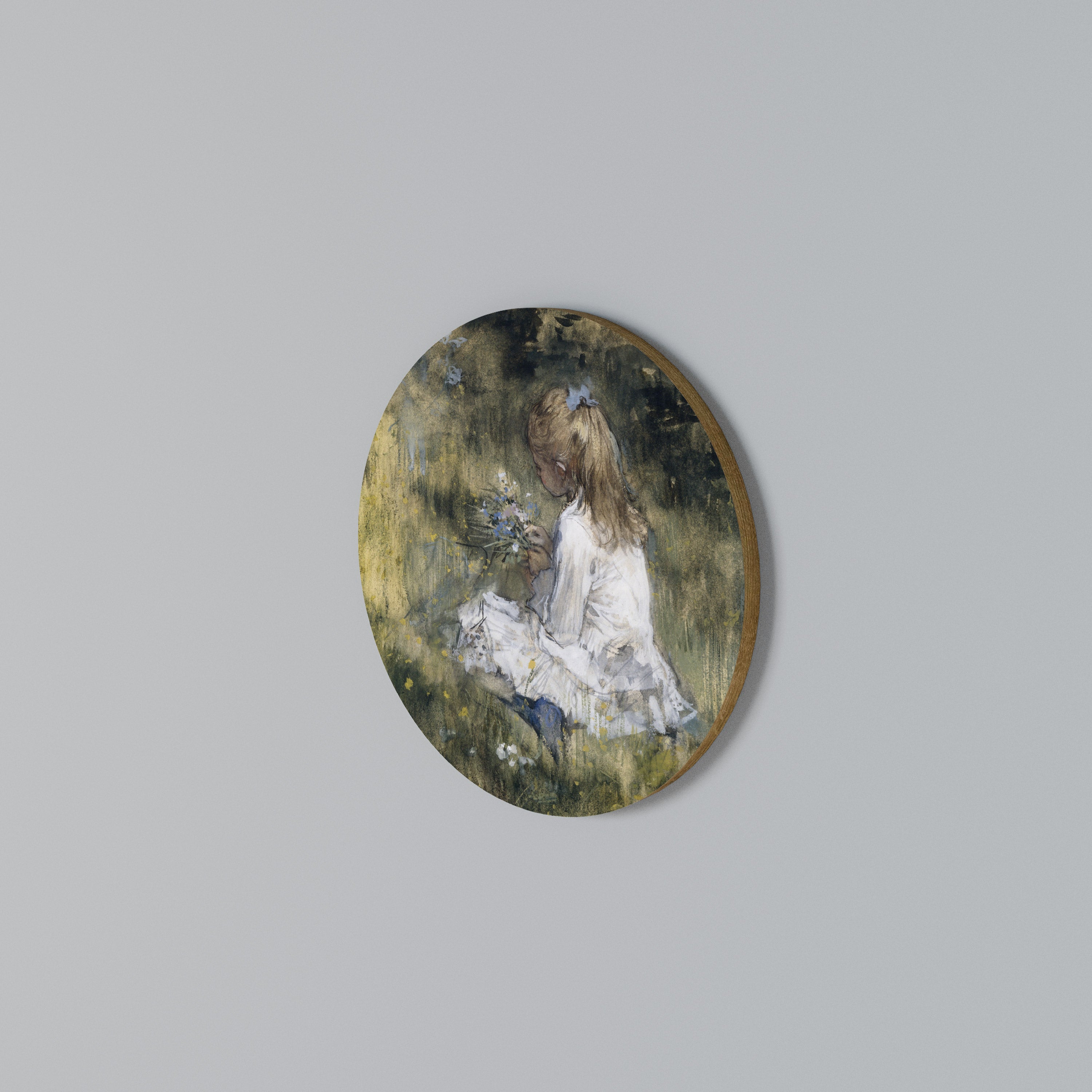 GATHERING SERENITY Round Wall Art