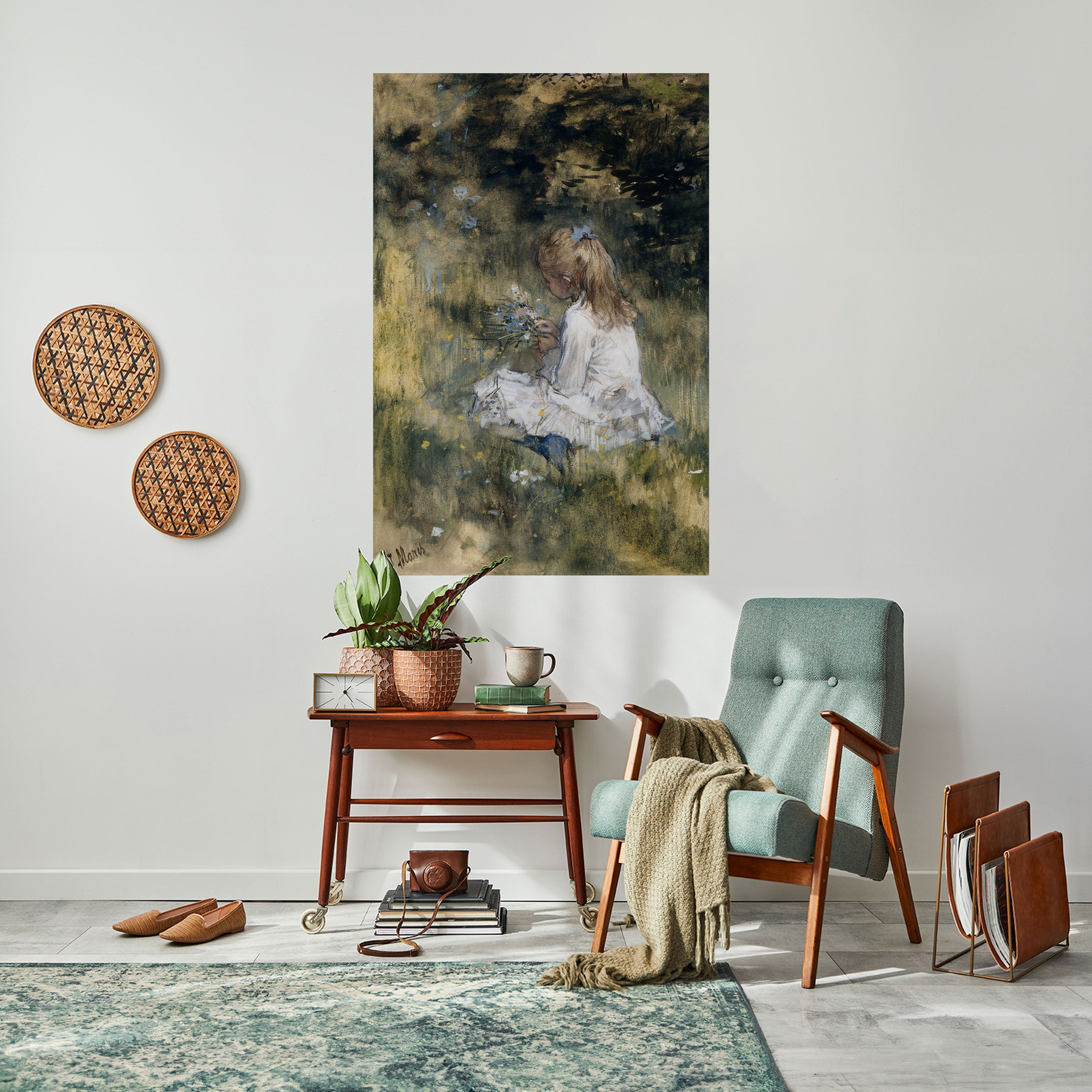 Affiche verticale autocollante GATHERING SERENITY