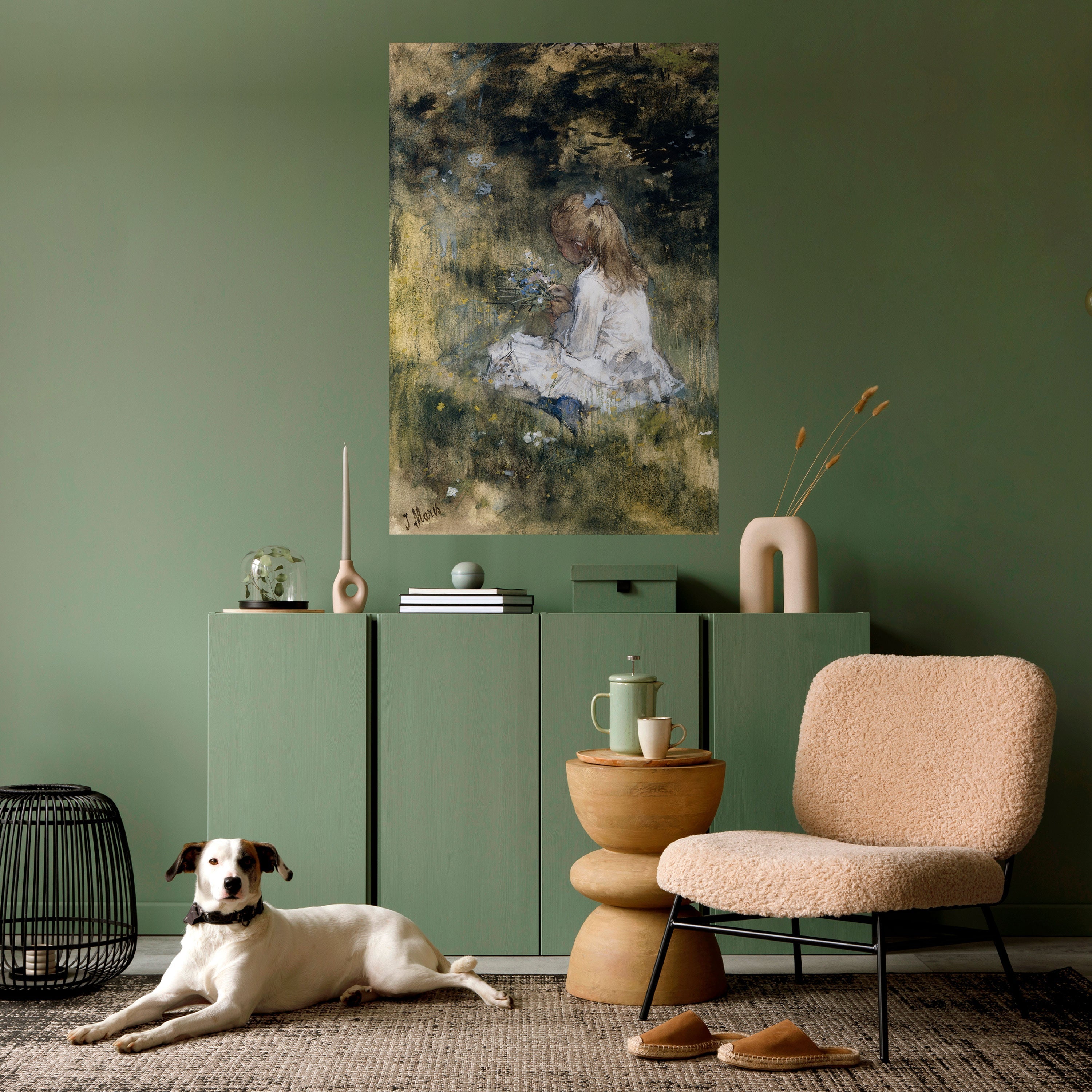 Affiche verticale autocollante GATHERING SERENITY