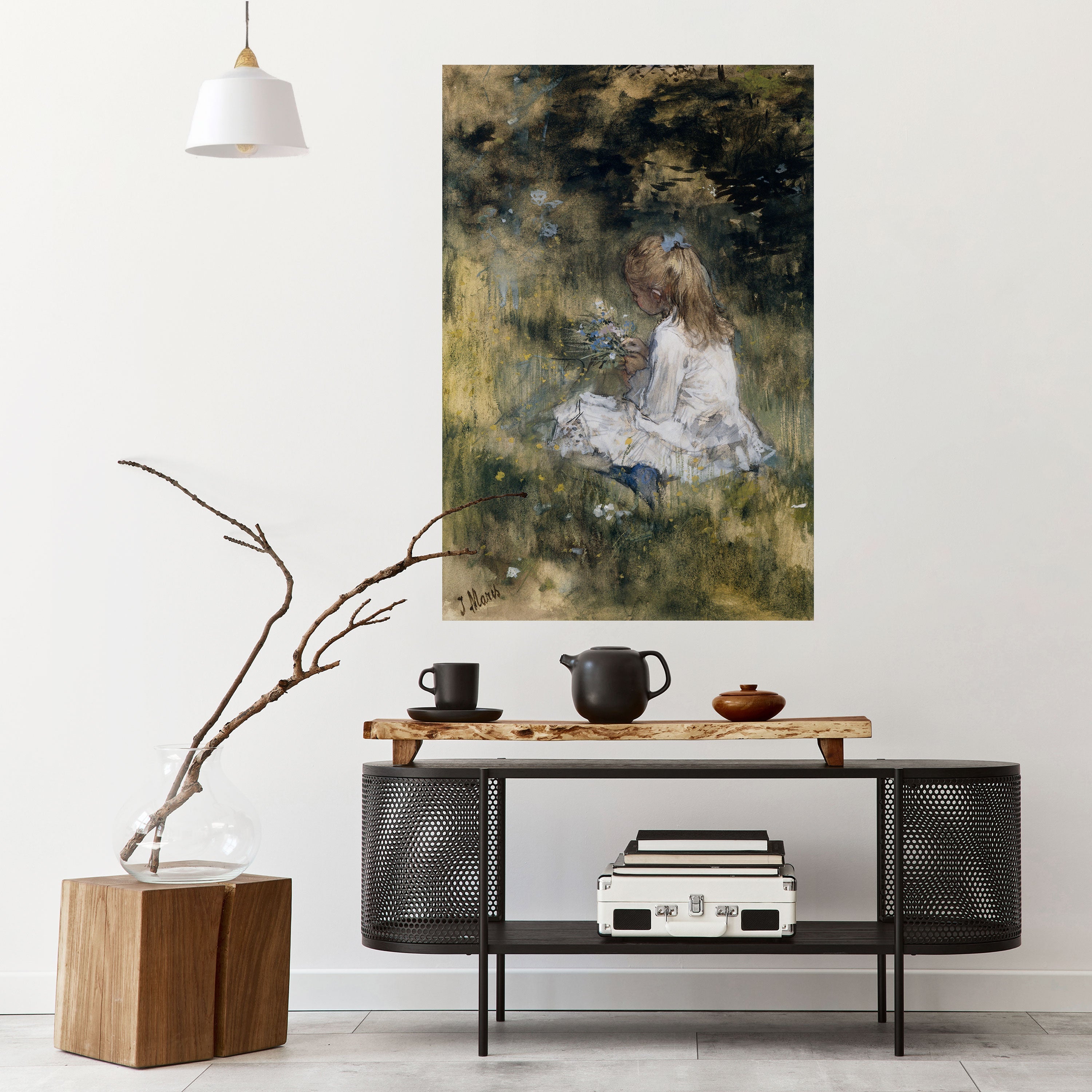 Affiche verticale autocollante GATHERING SERENITY