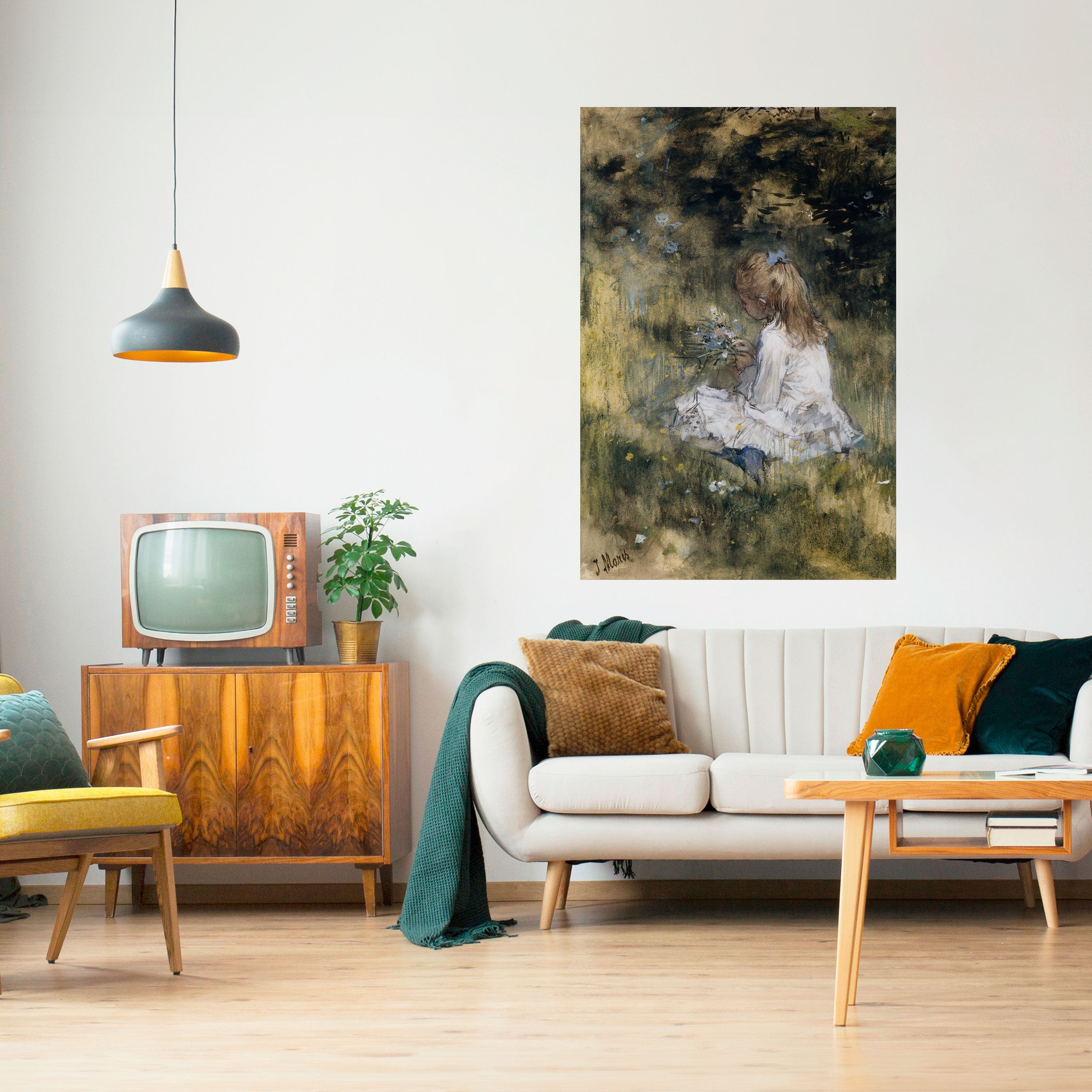 Affiche verticale autocollante GATHERING SERENITY