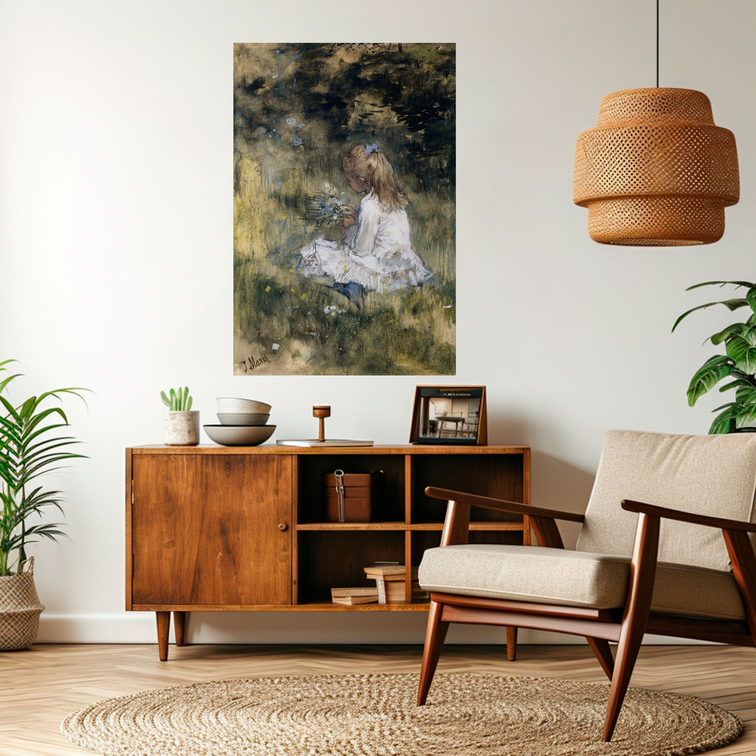 Affiche verticale autocollante GATHERING SERENITY