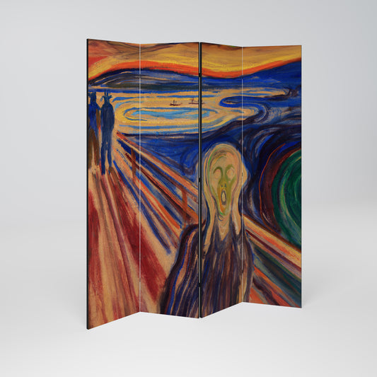 THE SCREAM 4-Panel Room Divider