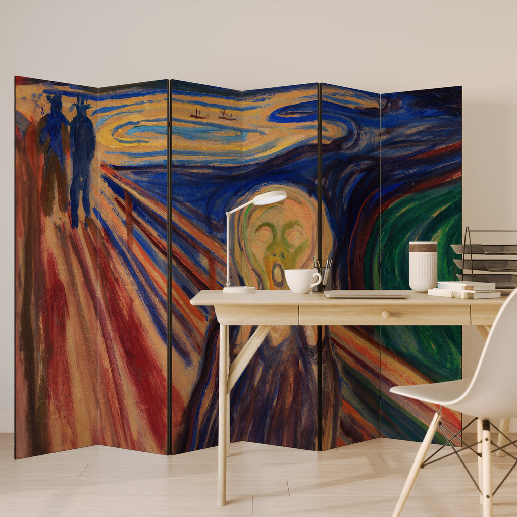 THE SCREAM Decorative 6-Panel Room Divider