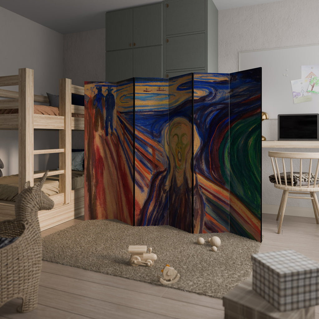 THE SCREAM Decorative 6-Panel Room Divider