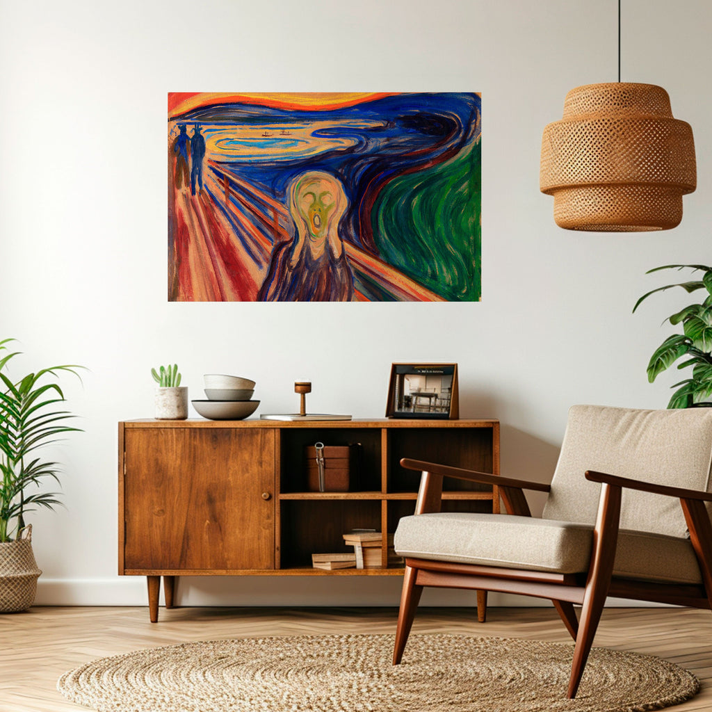 Affiche horizontale autocollante THE SCREAM