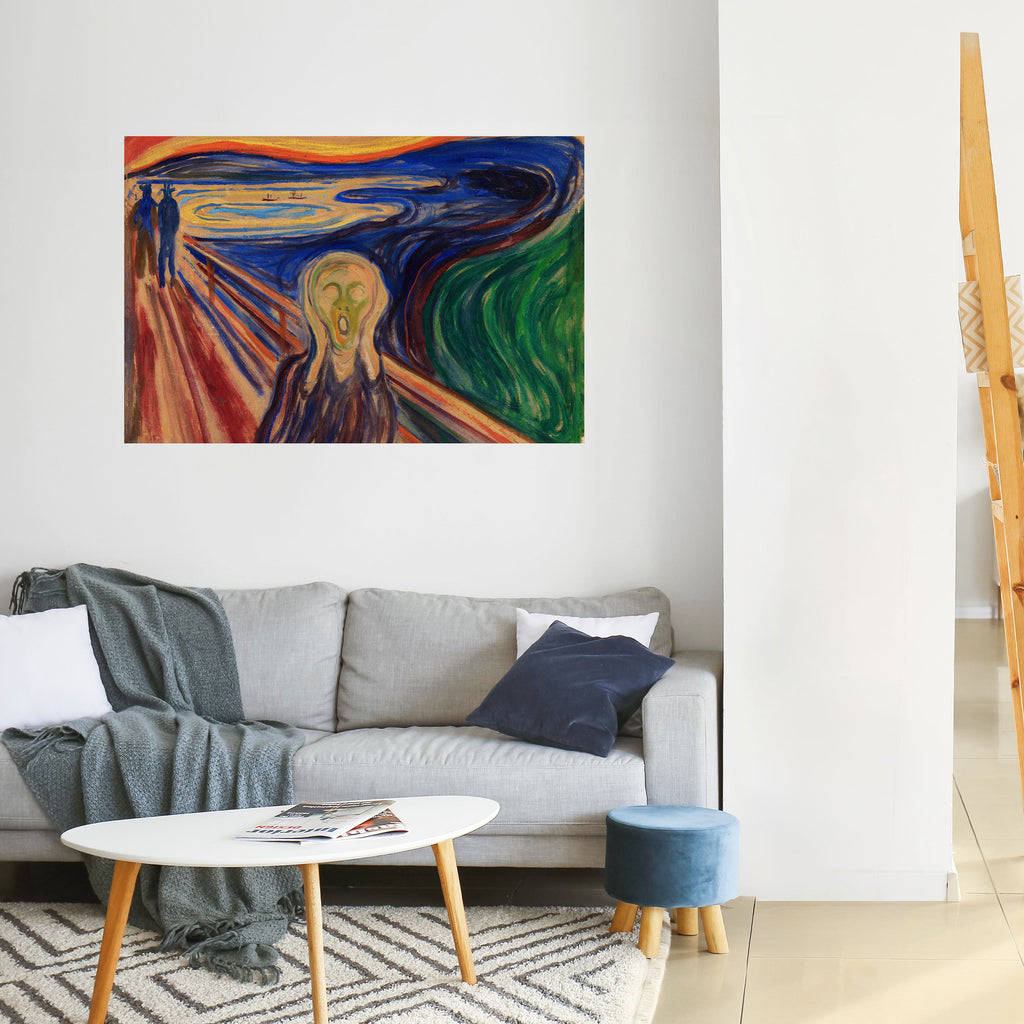 Affiche horizontale autocollante THE SCREAM