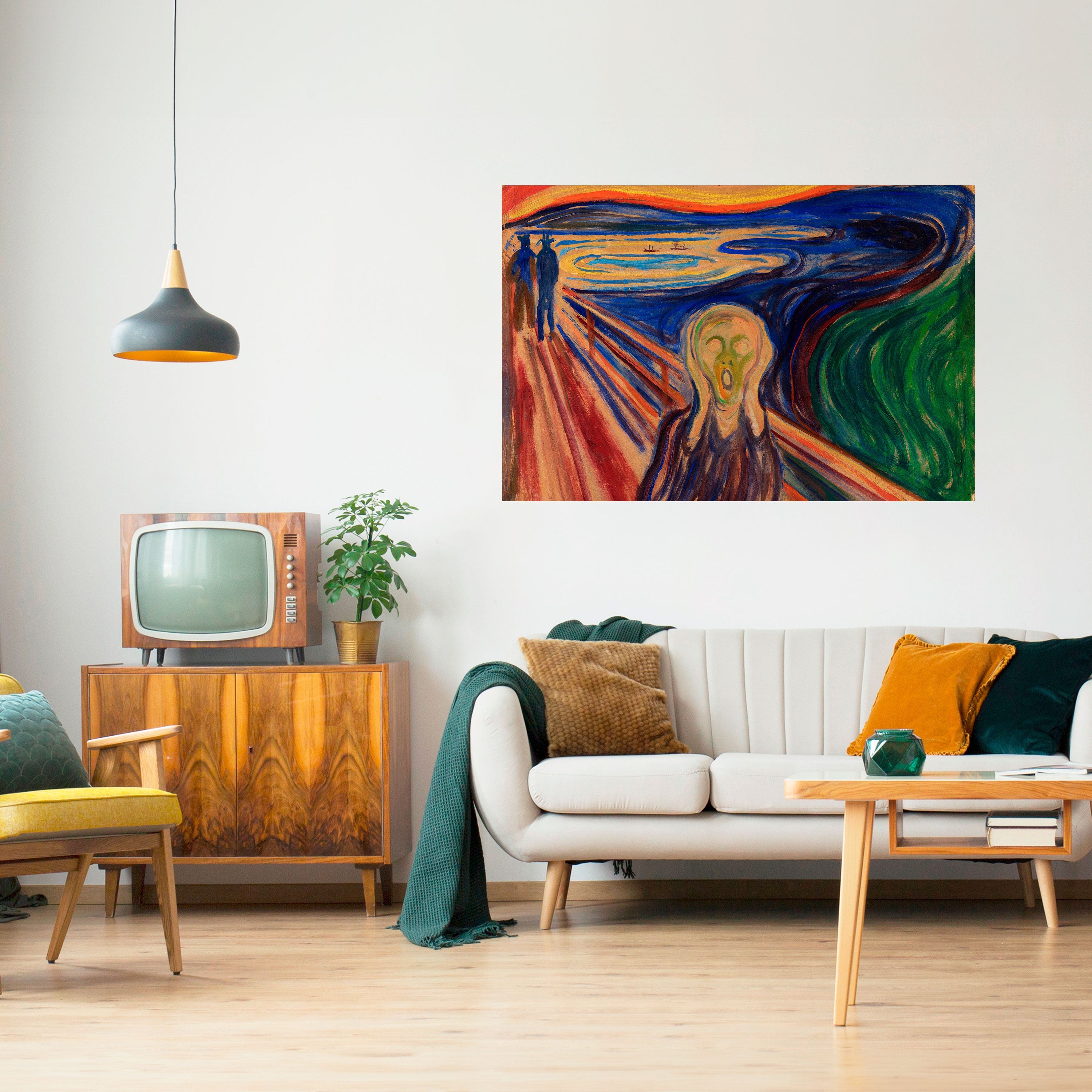 Affiche horizontale autocollante THE SCREAM