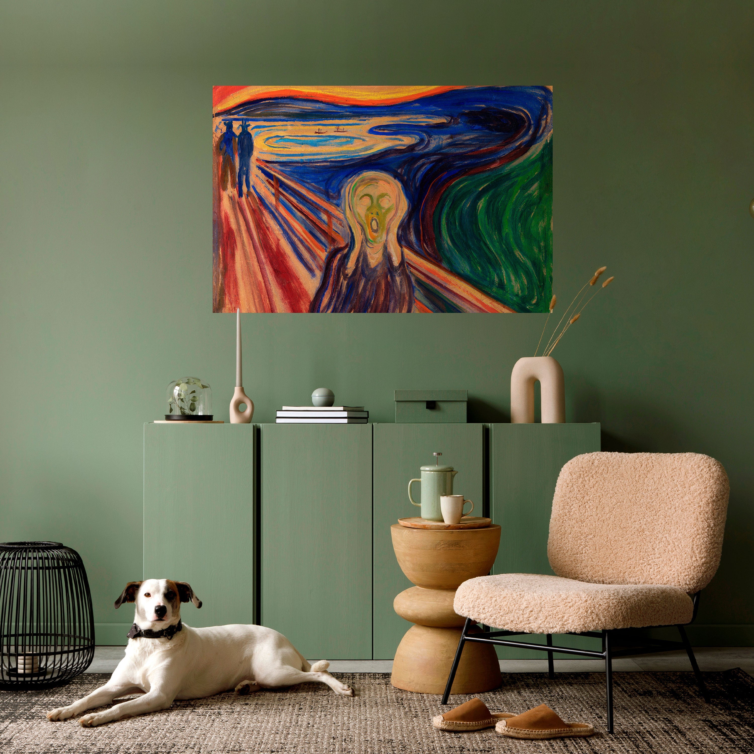 Affiche horizontale autocollante THE SCREAM