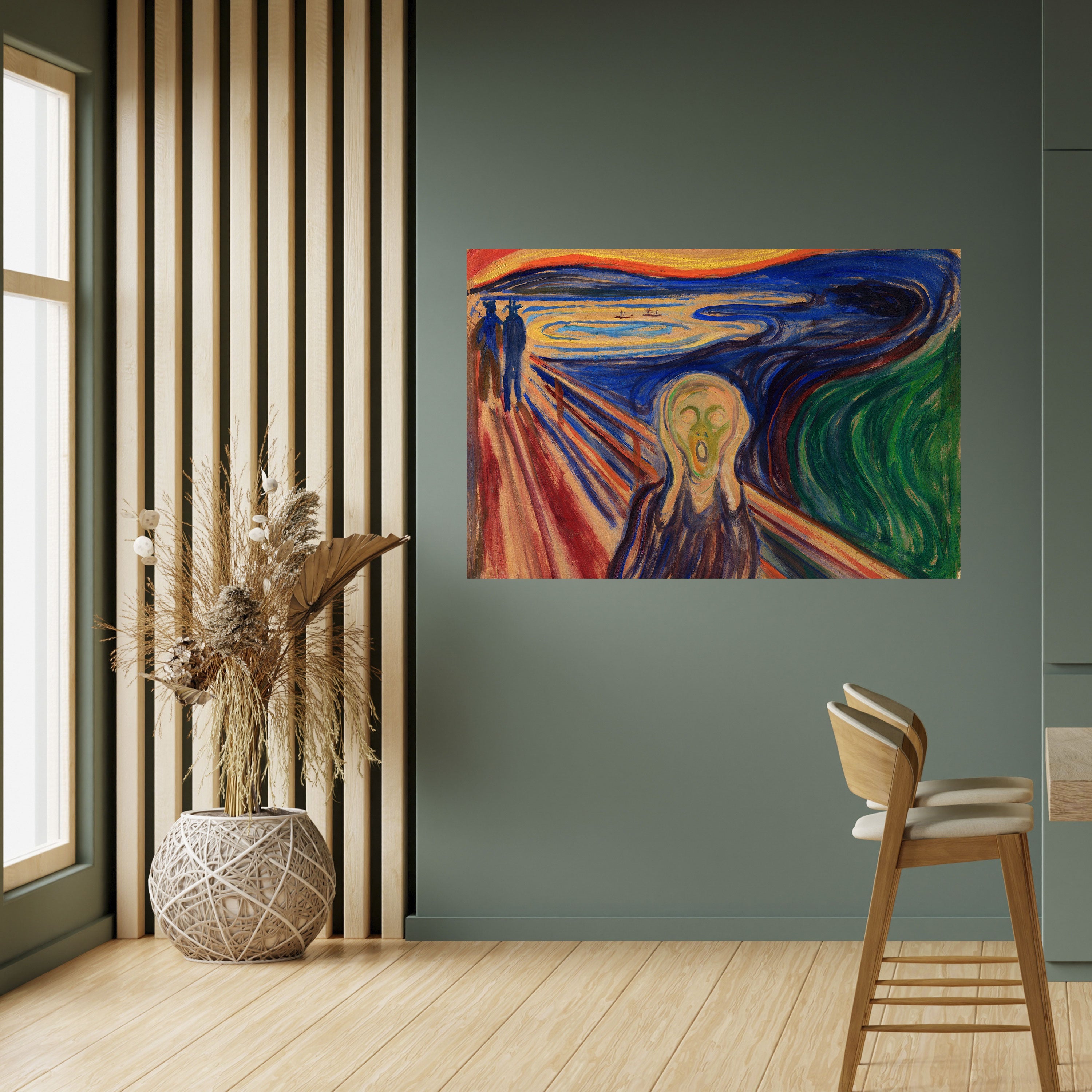 Affiche horizontale autocollante THE SCREAM