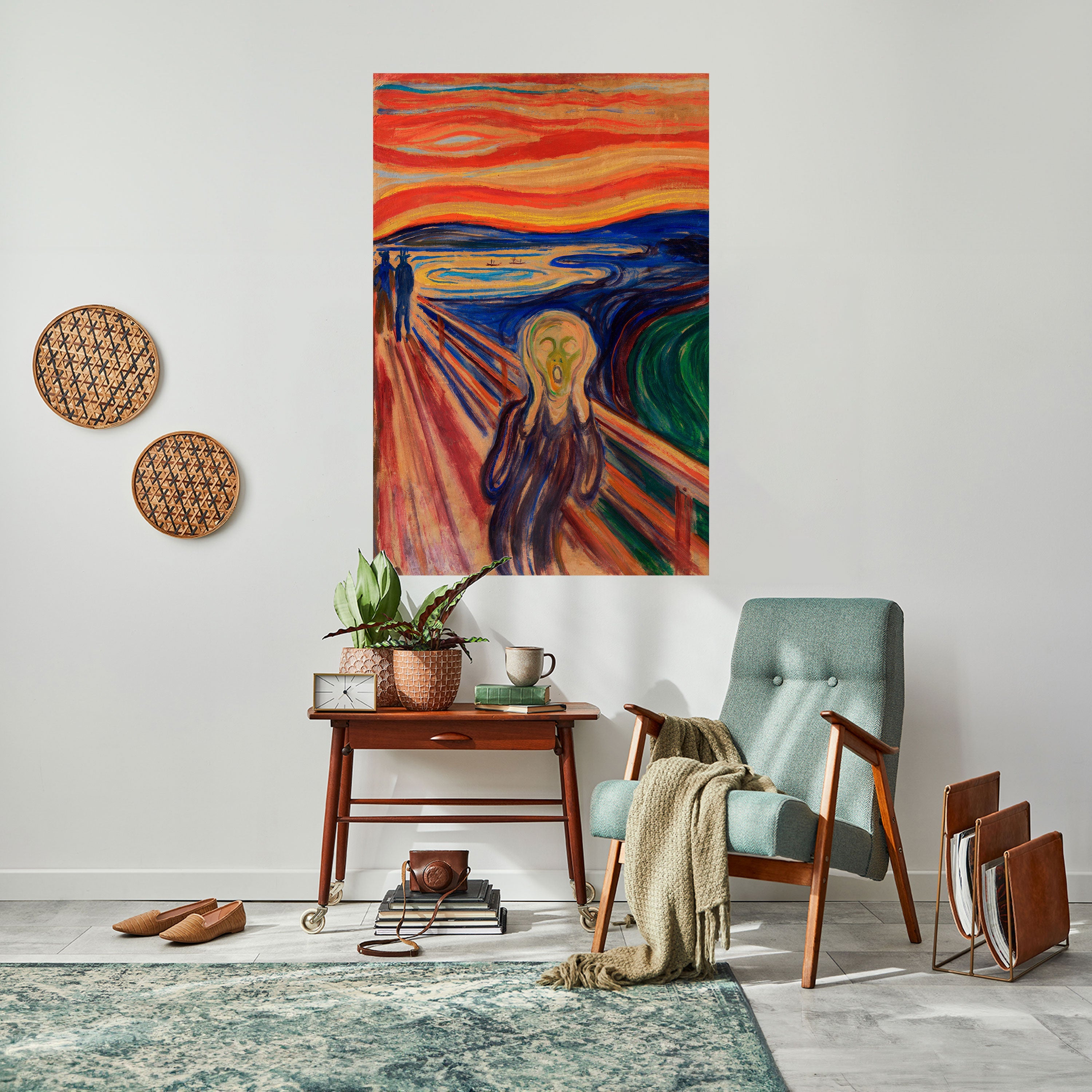 Affiche verticale autocollante THE SCREAM