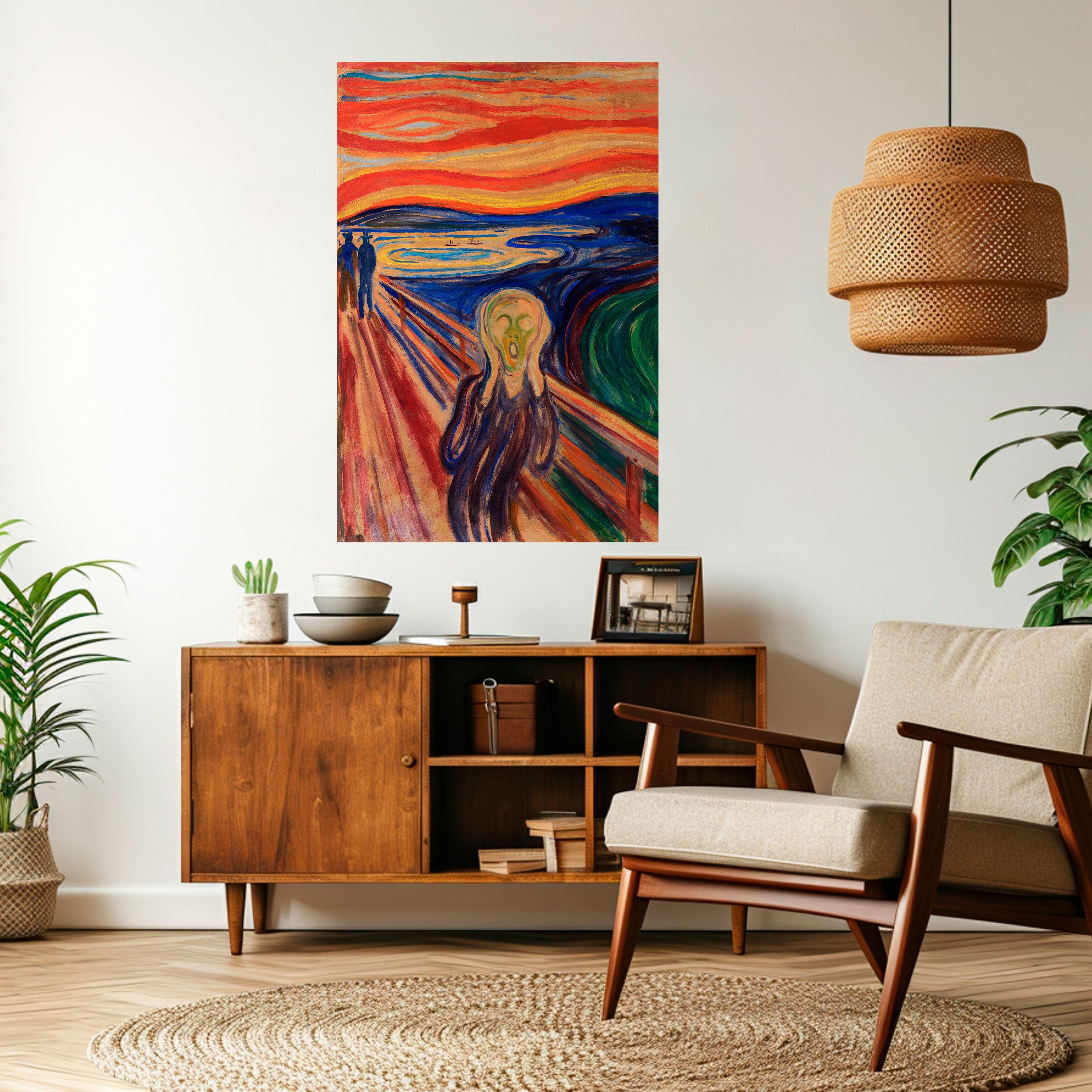 Affiche verticale autocollante THE SCREAM