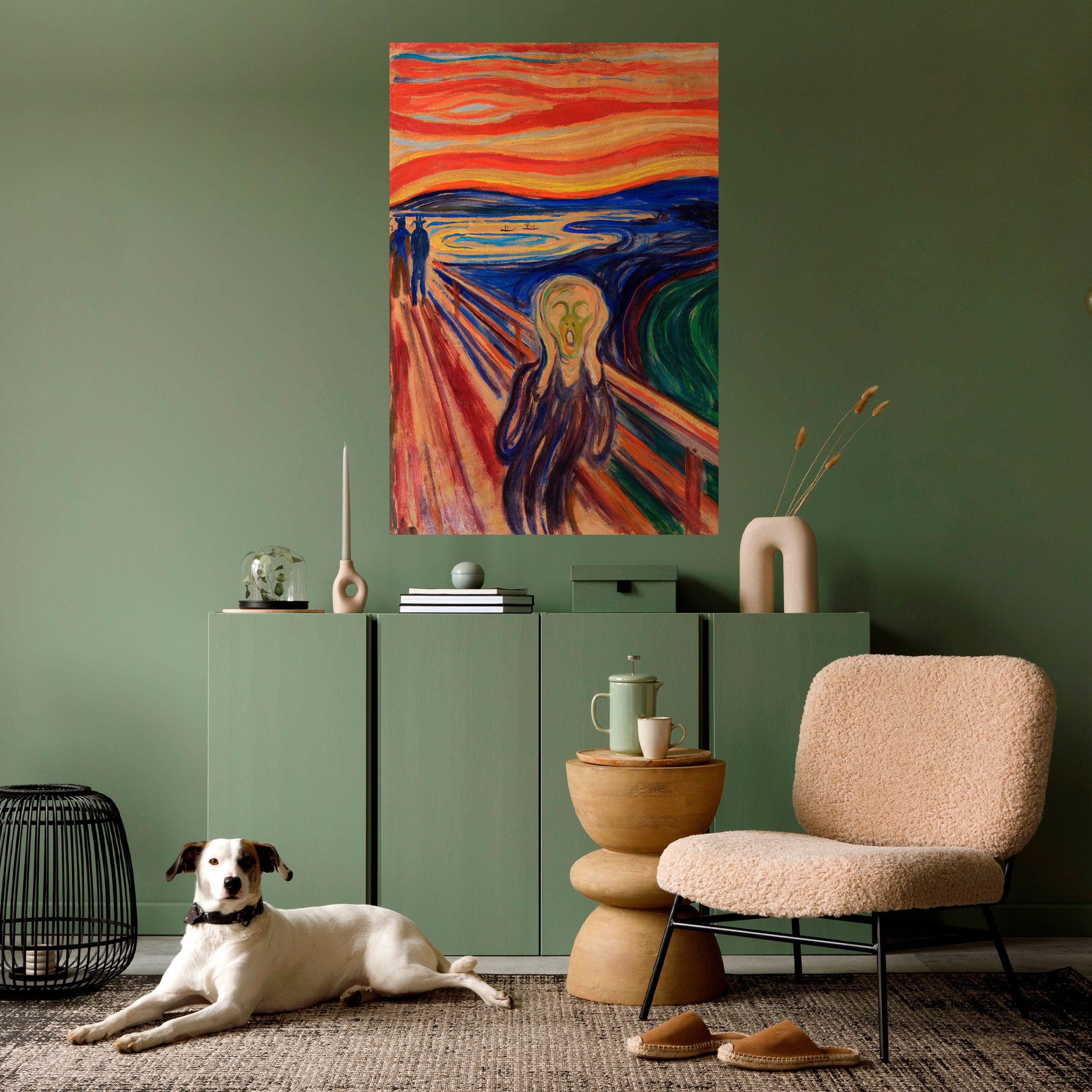 Affiche verticale autocollante THE SCREAM