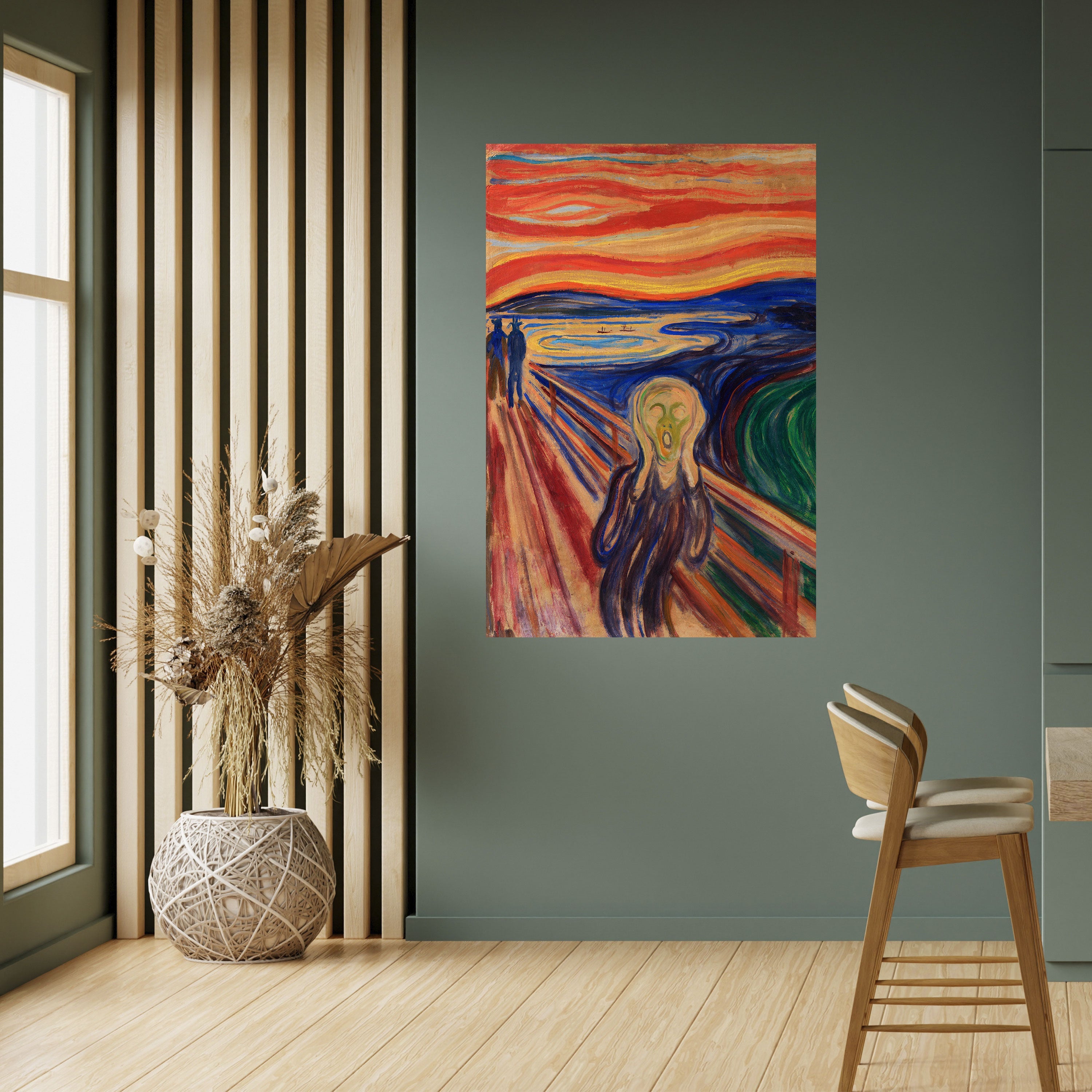 Affiche verticale autocollante THE SCREAM