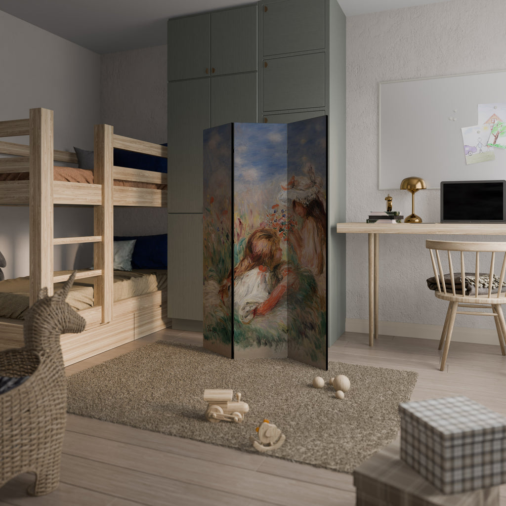GIRLS IN THE GRASS 3-Panel Room Divider