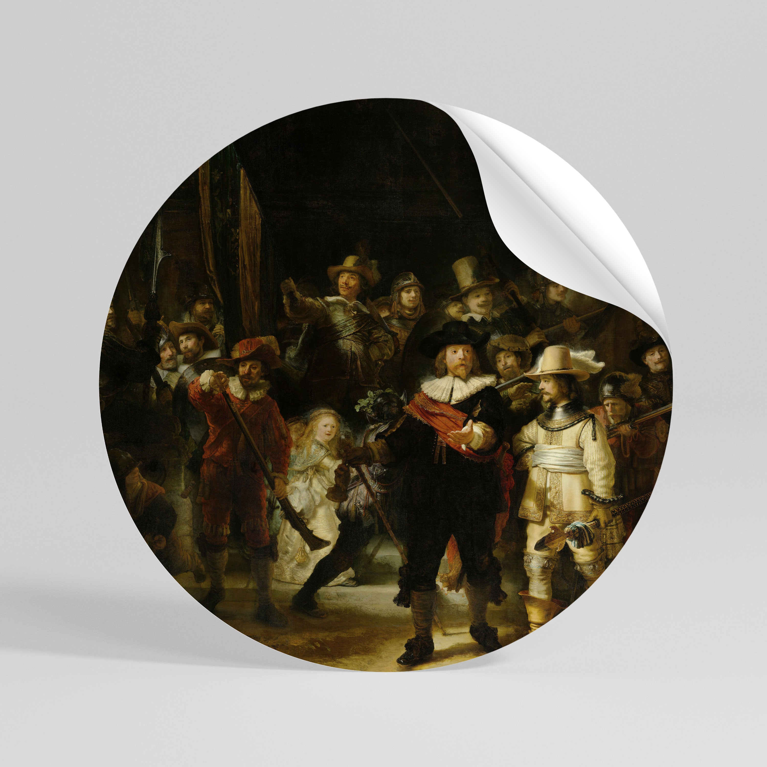 NIGHTWATCH TRIBUTE Peel and Stick Round Sticker