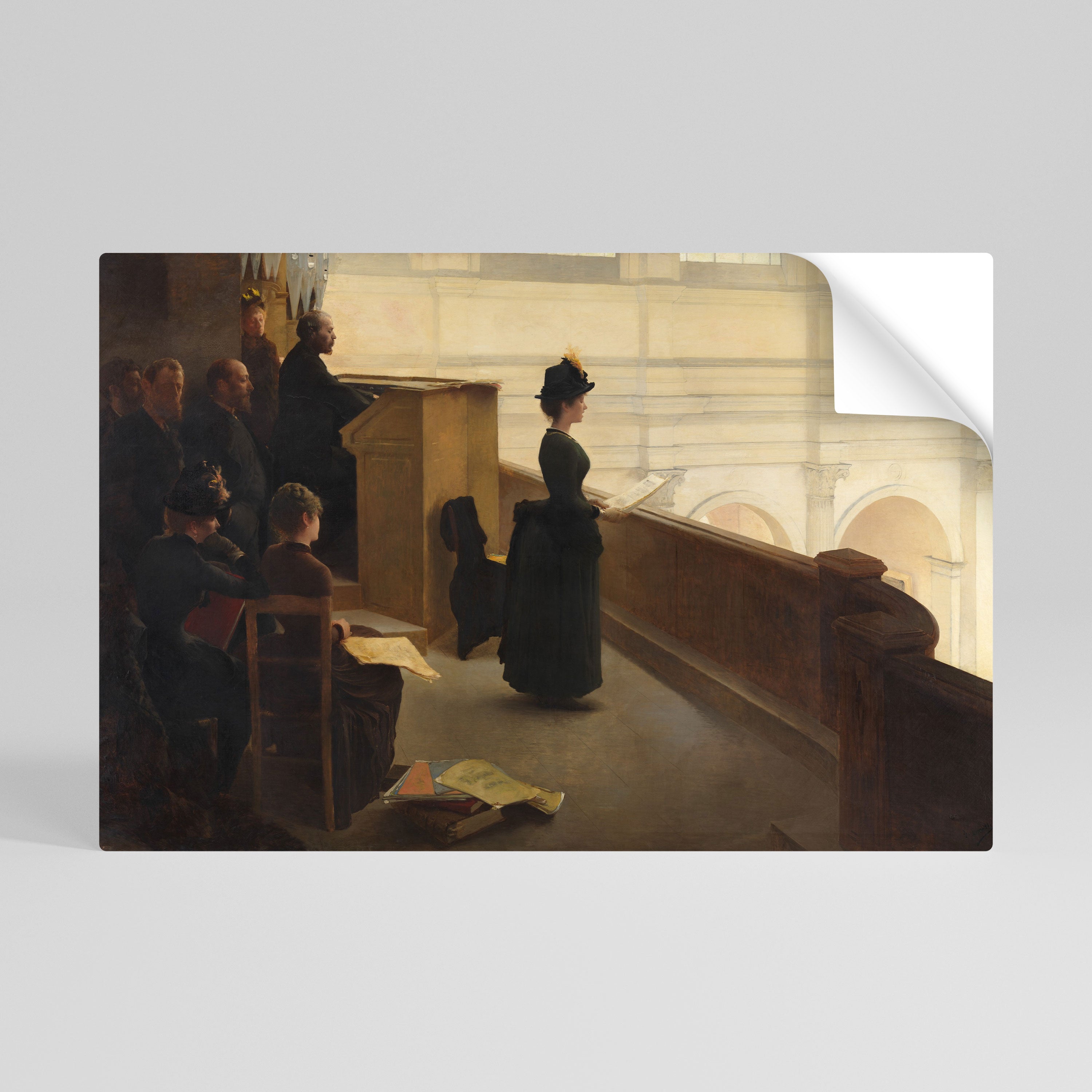 WHISPERS OF PASSION Peel and Stick Horizontal Poster