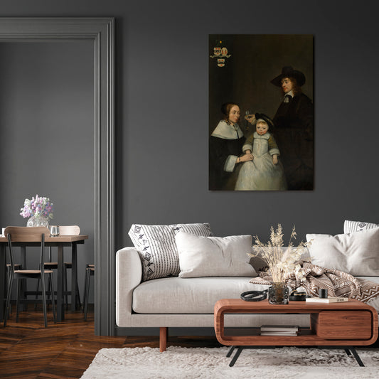 CHERISHED MOMENTS EMBRACED Vertical Canvas Print