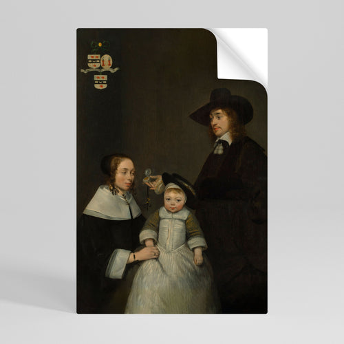 CHERISHED MOMENTS EMBRACED Peel and Stick Vertical Poster