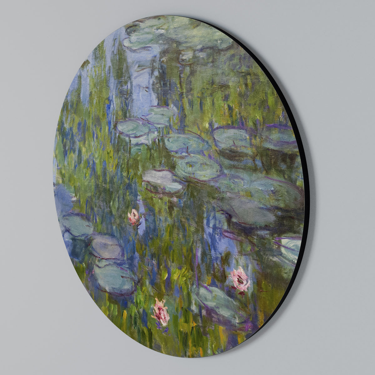 WATER LILIES Round Wall Art