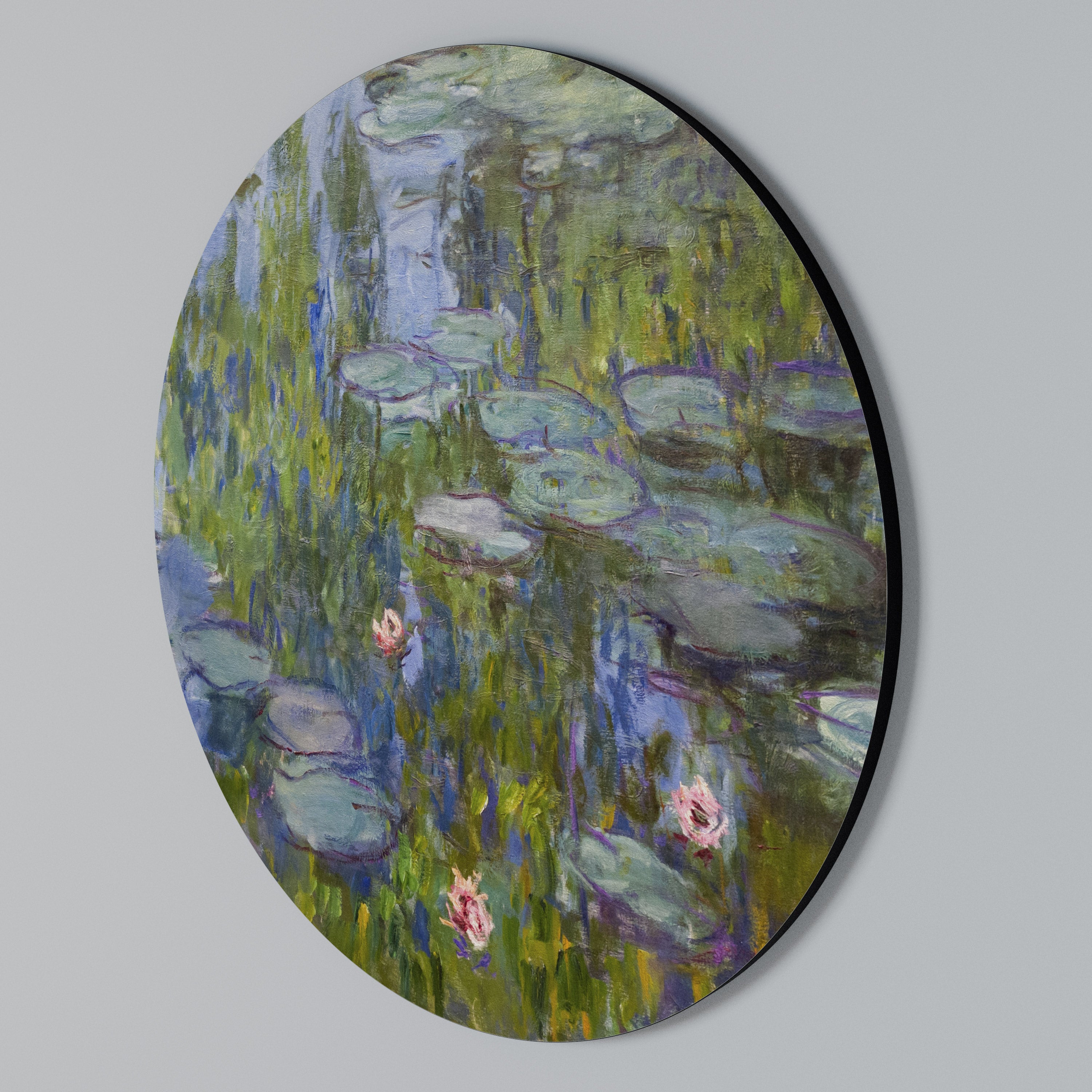 WATER LILIES Round Wall Art