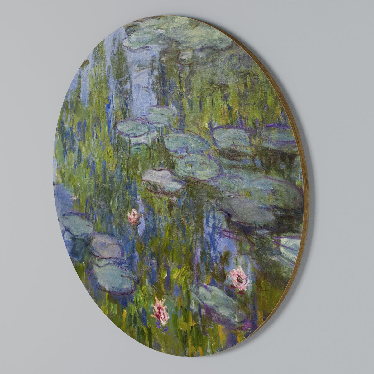 WATER LILIES Round Wall Art