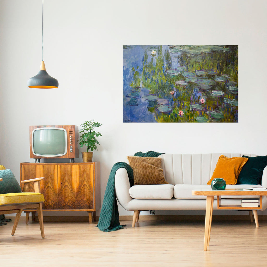 Affiche horizontale autocollante « NÉNUPHARS »